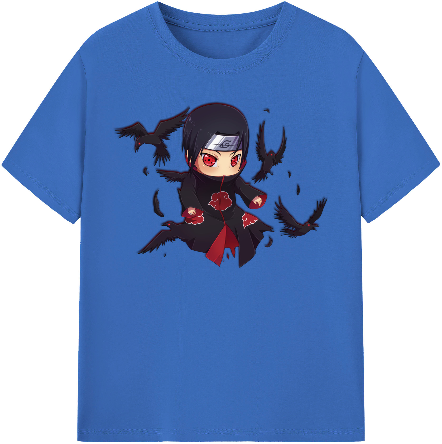 （画像用） NARUTO -ナルト- うちは イタチ Uchiha Itachi 綿100％半袖Tシャツ（フロントプリント）