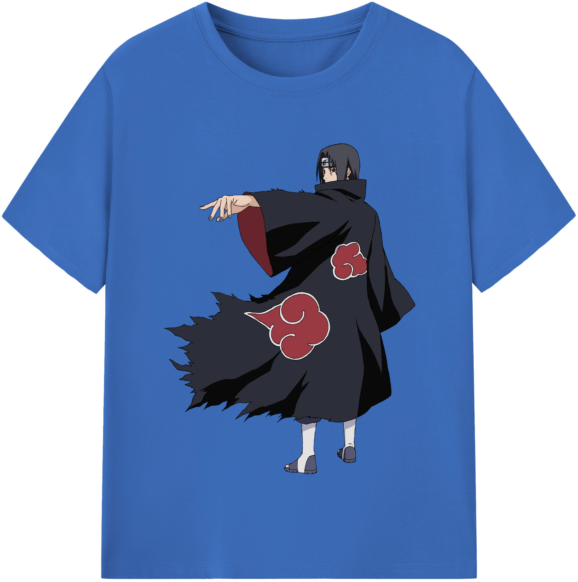 （画像用） NARUTO -ナルト- うちは イタチ Uchiha Itachi 綿100％半袖Tシャツ（フロントプリント）