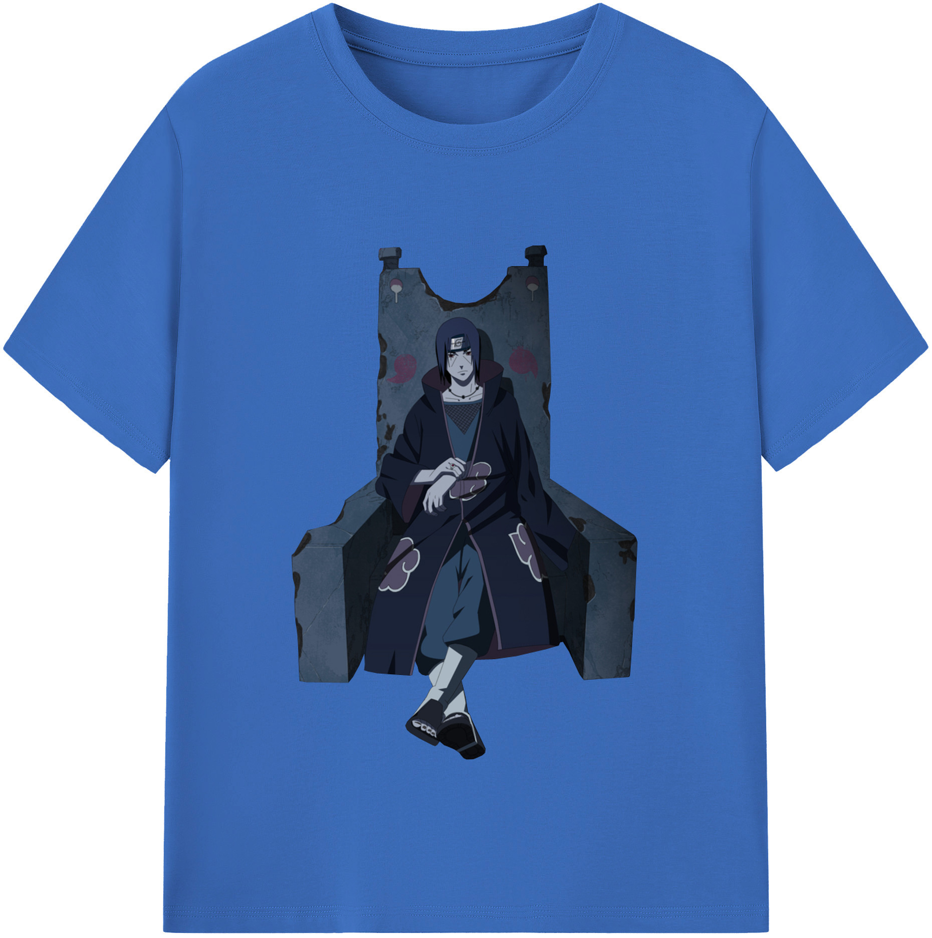 （画像用） NARUTO -ナルト- うちは イタチ Uchiha Itachi 綿100％半袖Tシャツ（フロントプリント）