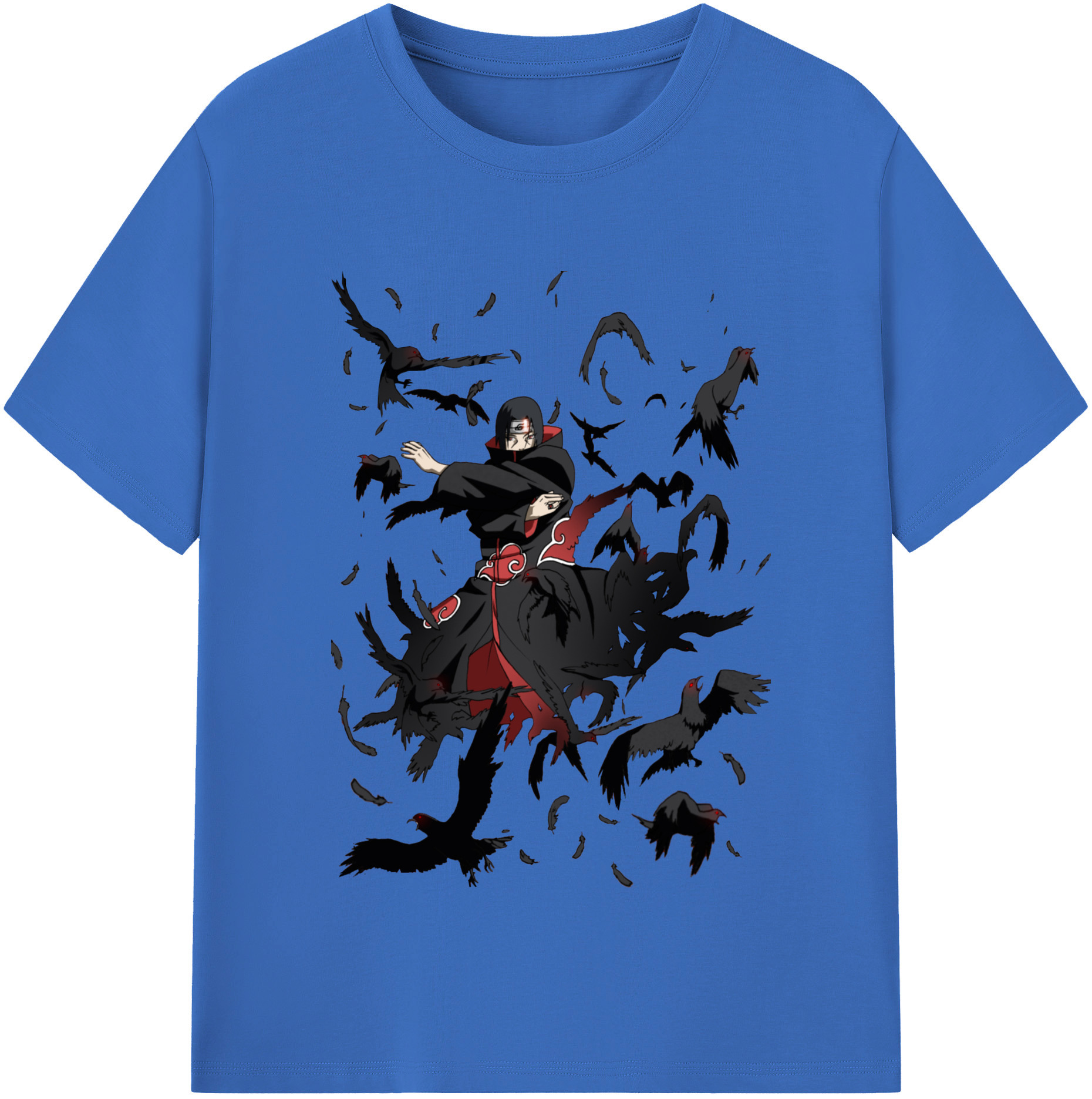 （画像用） NARUTO -ナルト- うちは イタチ Uchiha Itachi 綿100％半袖Tシャツ（フロントプリント）