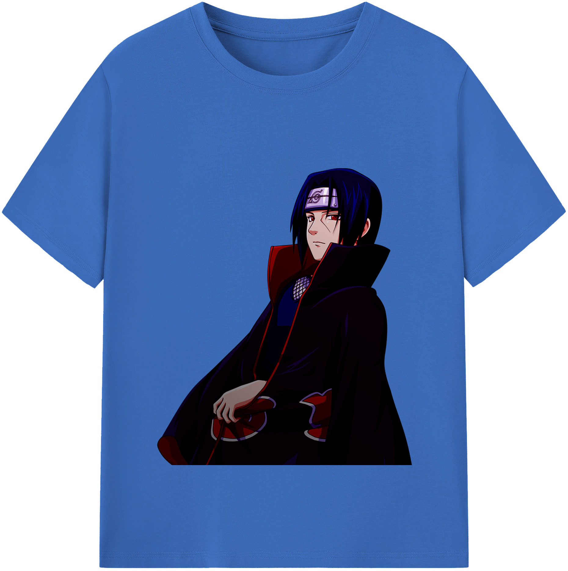 （画像用） NARUTO -ナルト- うちは イタチ Uchiha Itachi 綿100％半袖Tシャツ（フロントプリント）