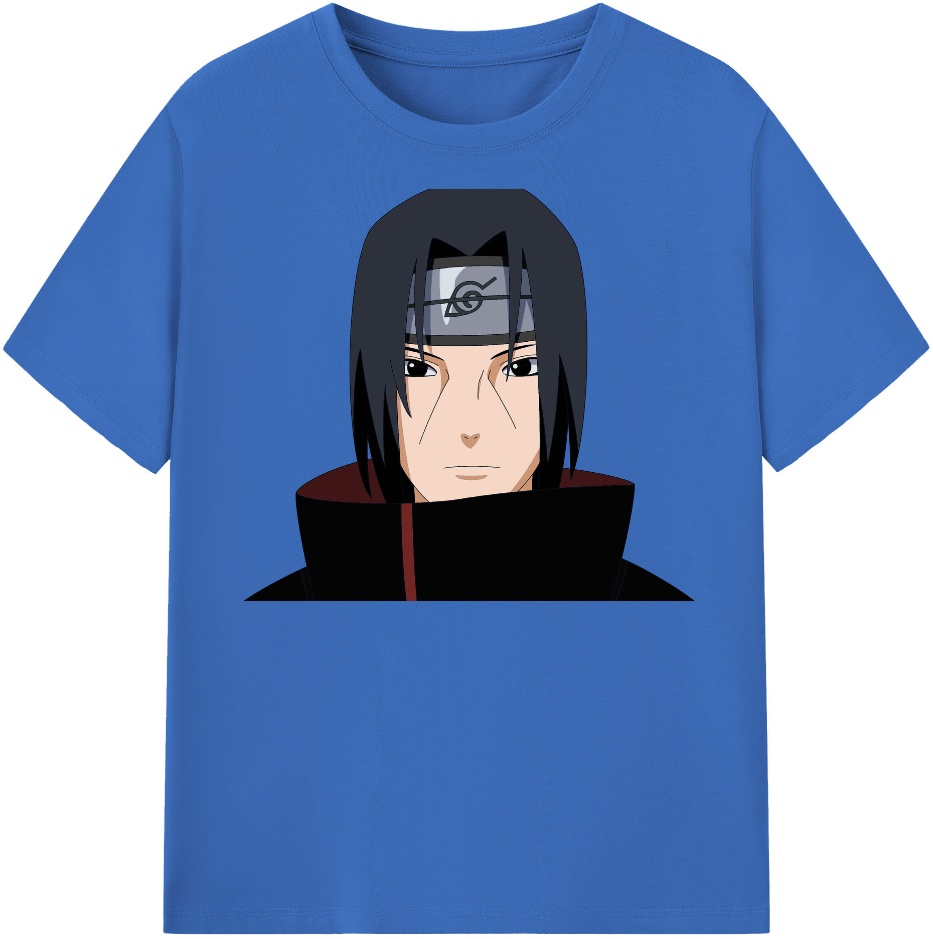 （画像用） NARUTO -ナルト- うちは イタチ Uchiha Itachi 綿100％半袖Tシャツ（フロントプリント）