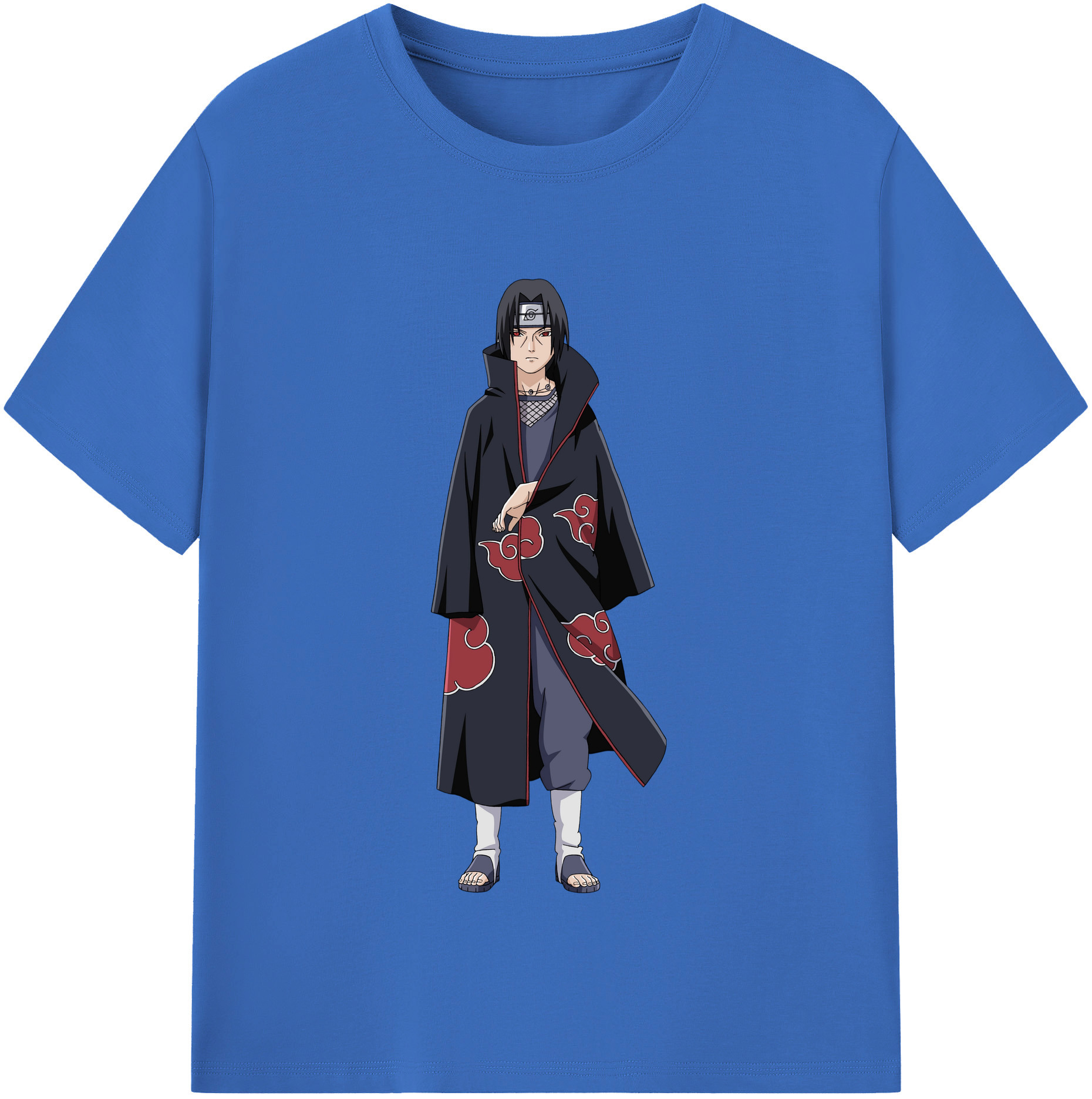 （画像用） NARUTO -ナルト- うちは イタチ Uchiha Itachi 綿100％半袖Tシャツ（フロントプリント）