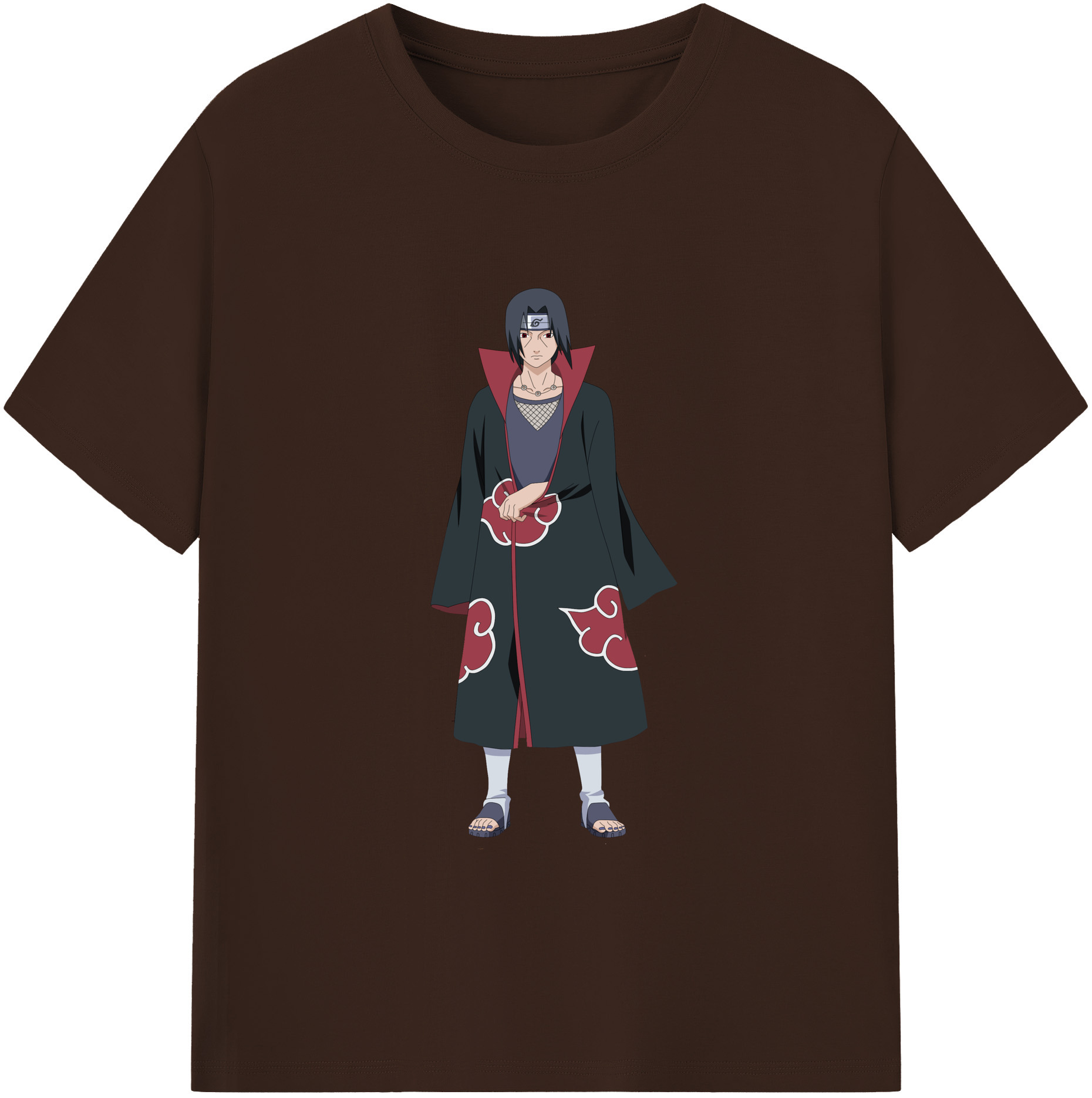 （画像用） NARUTO -ナルト- うちは イタチ Uchiha Itachi 綿100％半袖Tシャツ（フロントプリント）