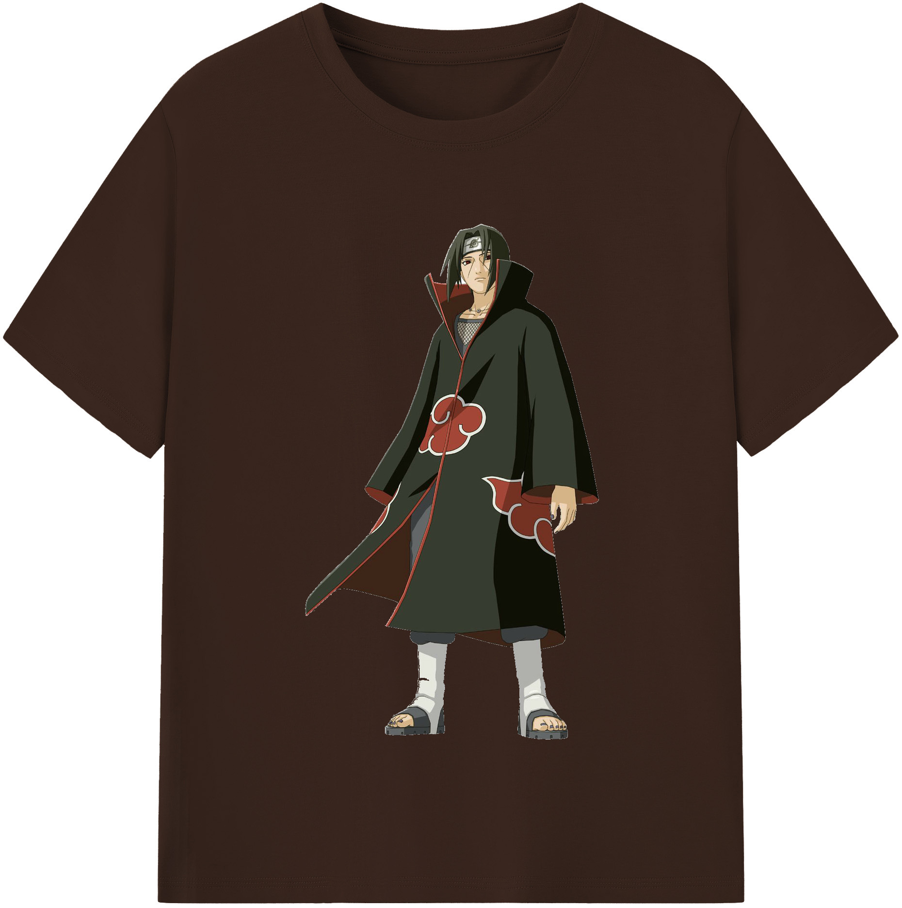 （画像用） NARUTO -ナルト- うちは イタチ Uchiha Itachi 綿100％半袖Tシャツ（フロントプリント）