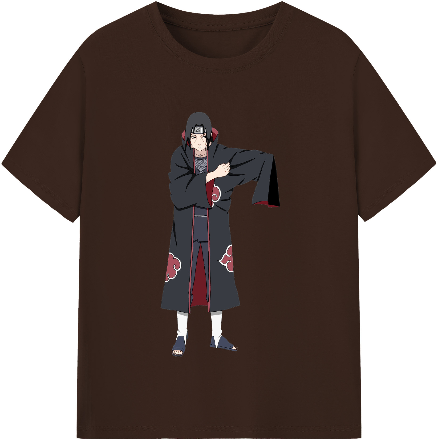 （画像用） NARUTO -ナルト- うちは イタチ Uchiha Itachi 綿100％半袖Tシャツ（フロントプリント）