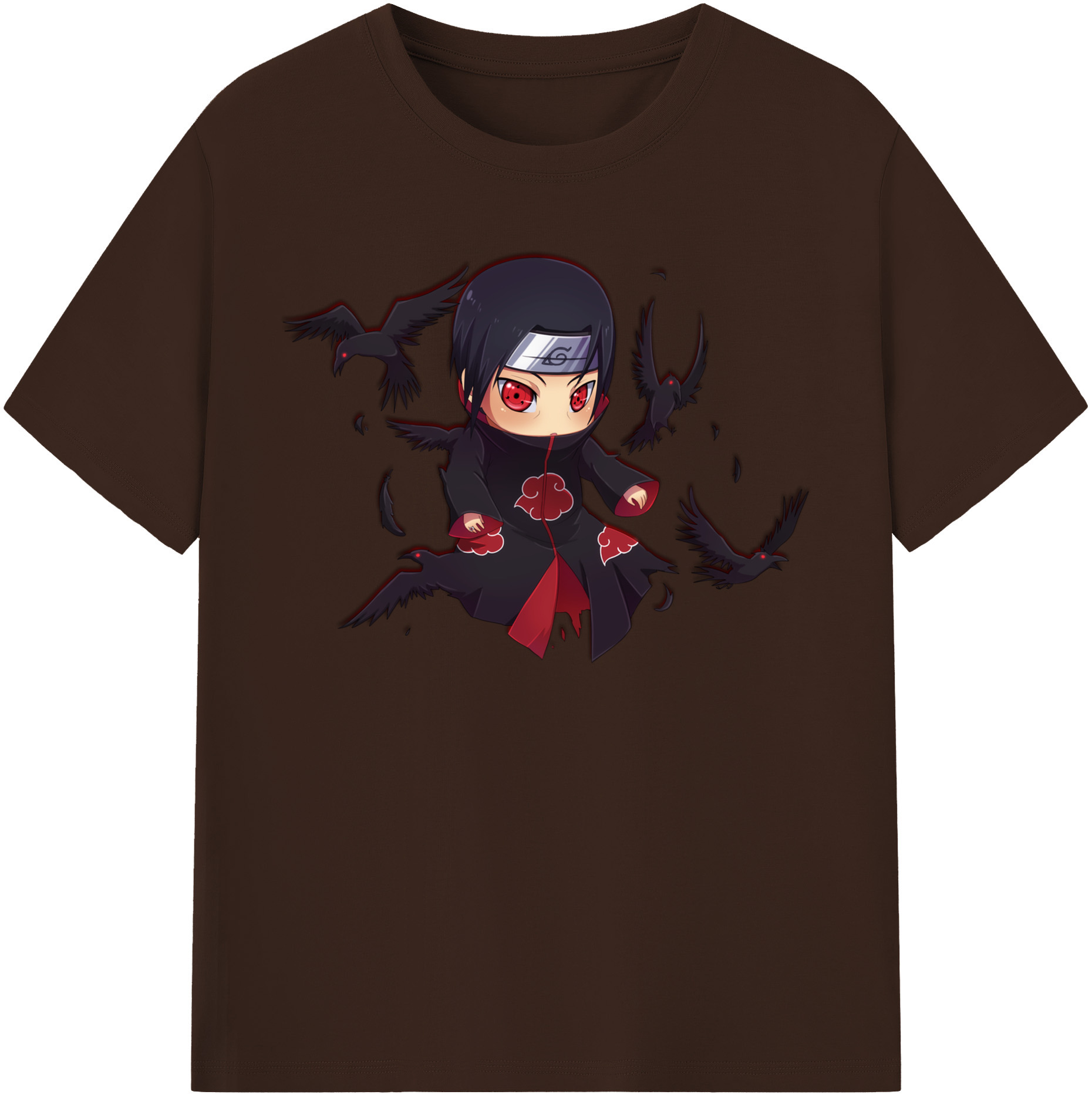 （画像用） NARUTO -ナルト- うちは イタチ Uchiha Itachi 綿100％半袖Tシャツ（フロントプリント）