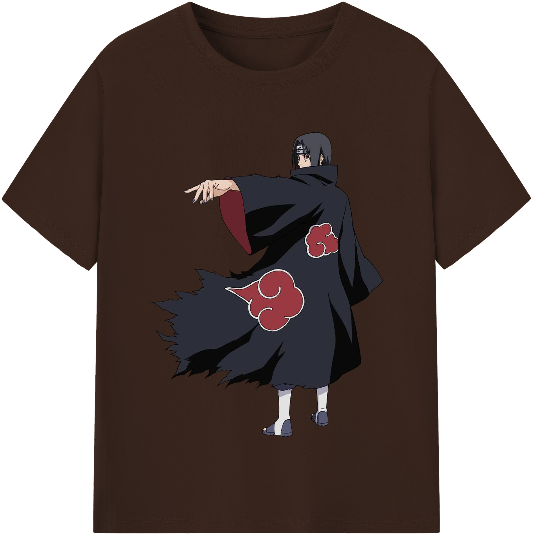 （画像用） NARUTO -ナルト- うちは イタチ Uchiha Itachi 綿100％半袖Tシャツ（フロントプリント）