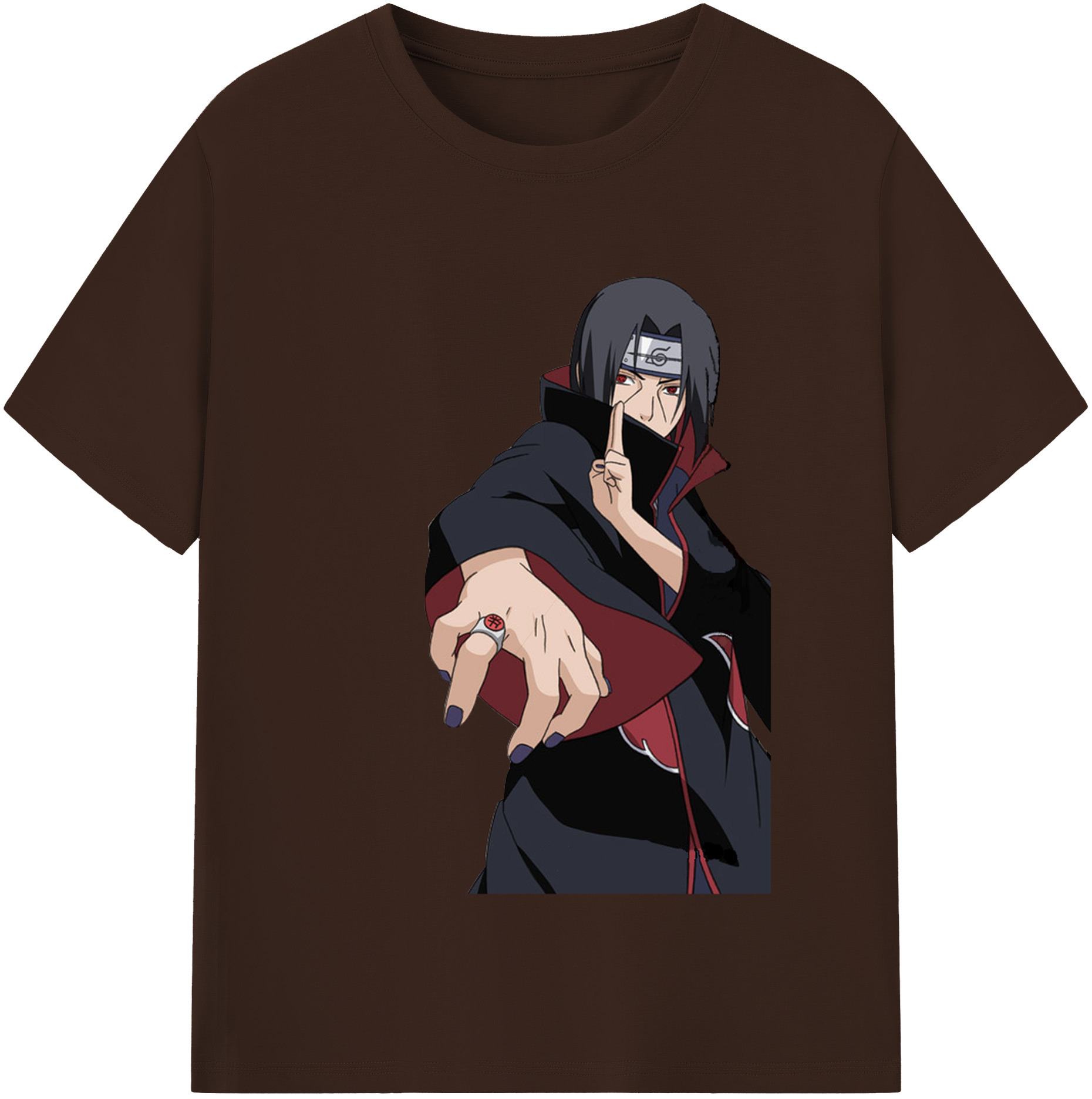 （画像用） NARUTO -ナルト- うちは イタチ Uchiha Itachi 綿100％半袖Tシャツ（フロントプリント）