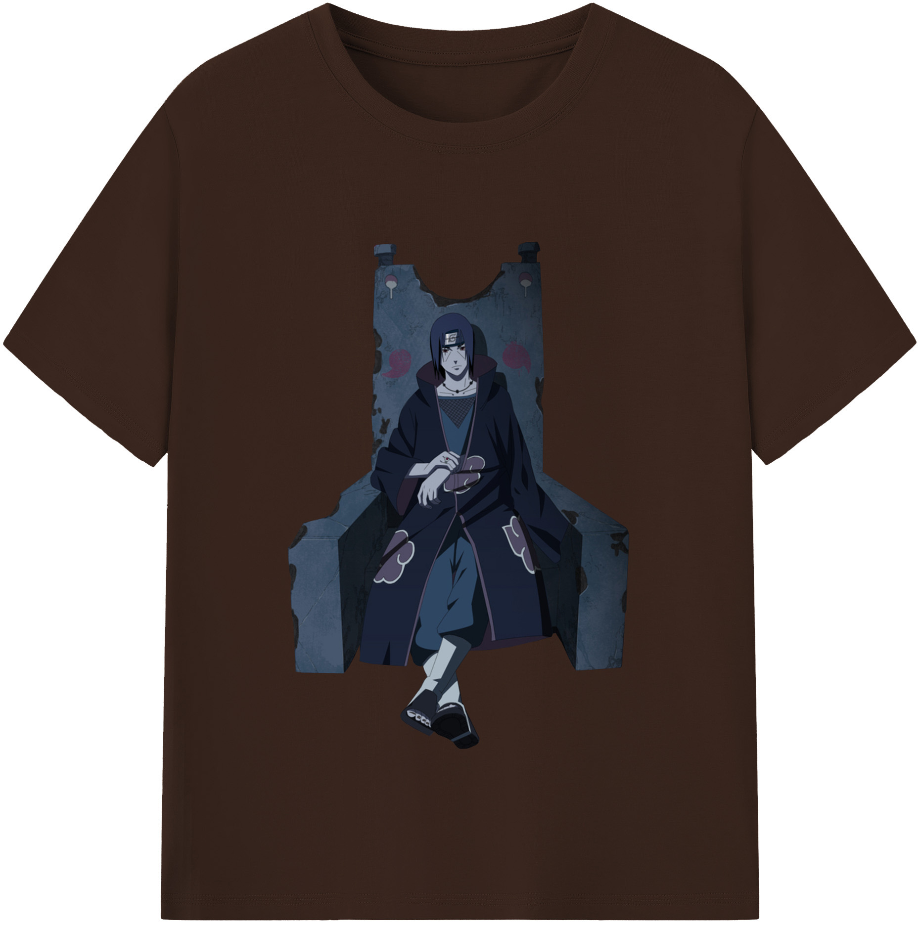 （画像用） NARUTO -ナルト- うちは イタチ Uchiha Itachi 綿100％半袖Tシャツ（フロントプリント）