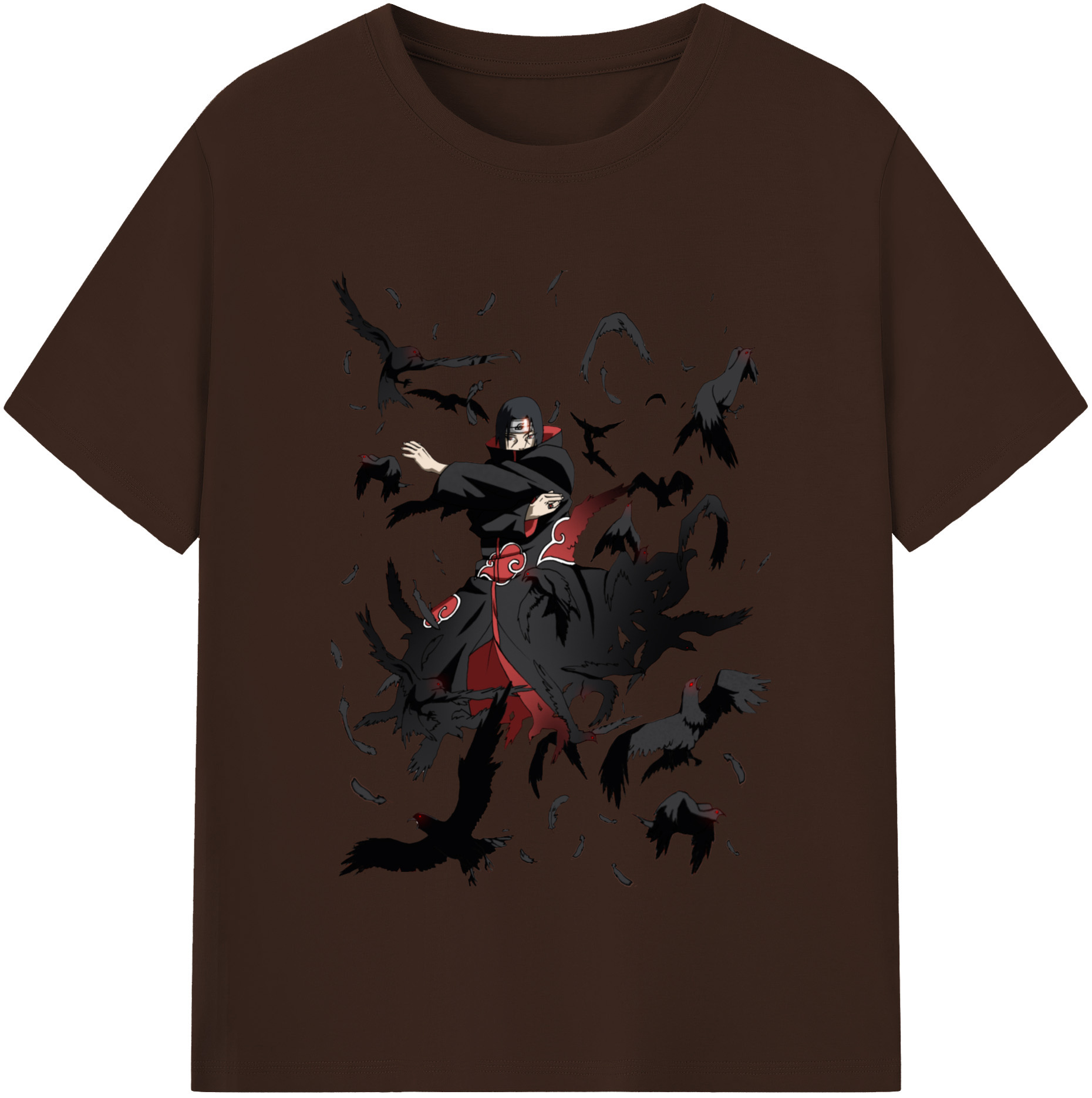（画像用） NARUTO -ナルト- うちは イタチ Uchiha Itachi 綿100％半袖Tシャツ（フロントプリント）