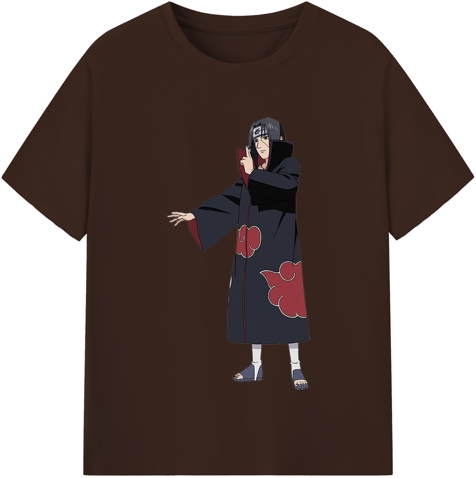 （画像用） NARUTO -ナルト- うちは イタチ Uchiha Itachi 綿100％半袖Tシャツ（フロントプリント）