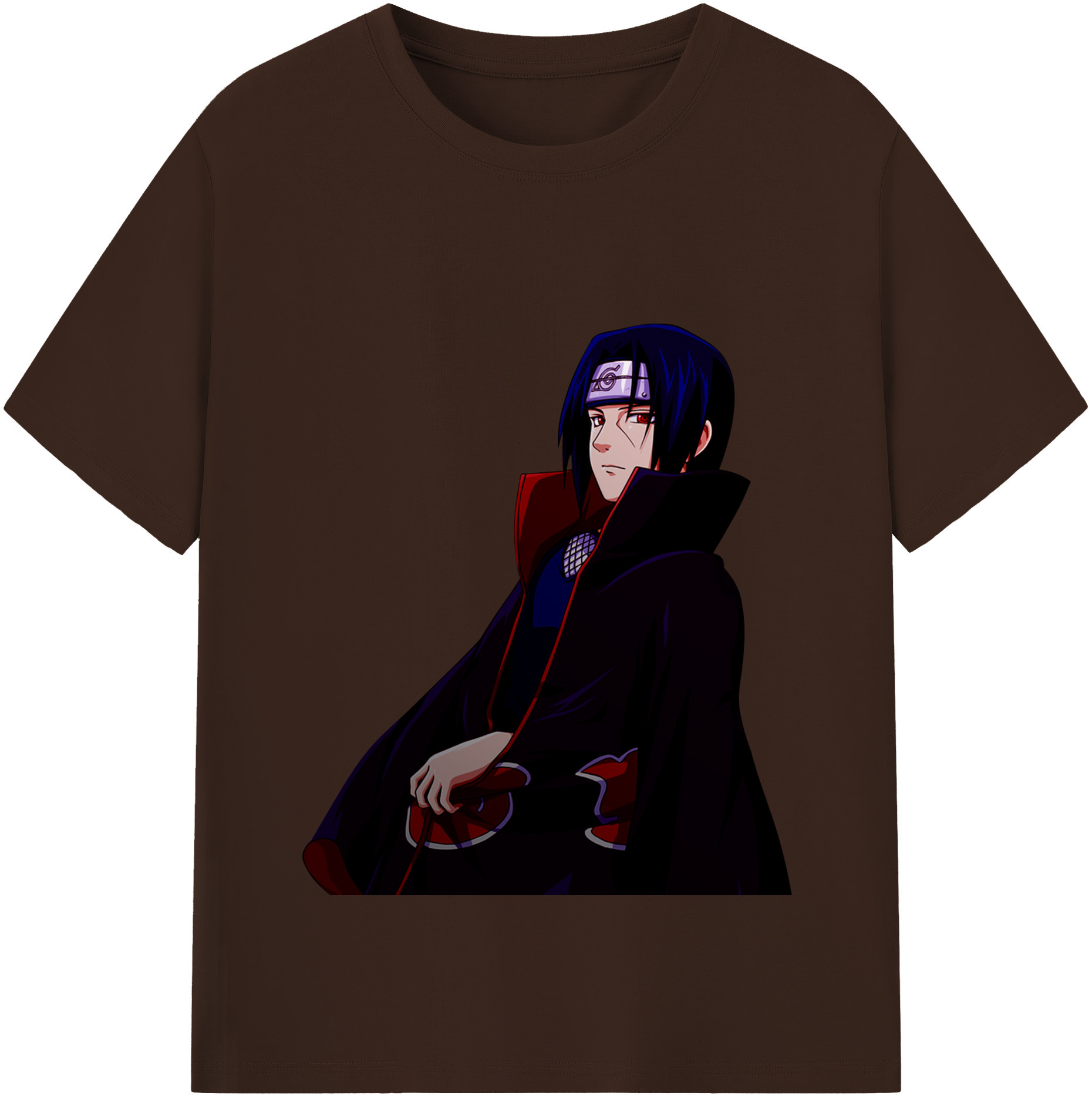 （画像用） NARUTO -ナルト- うちは イタチ Uchiha Itachi 綿100％半袖Tシャツ（フロントプリント）