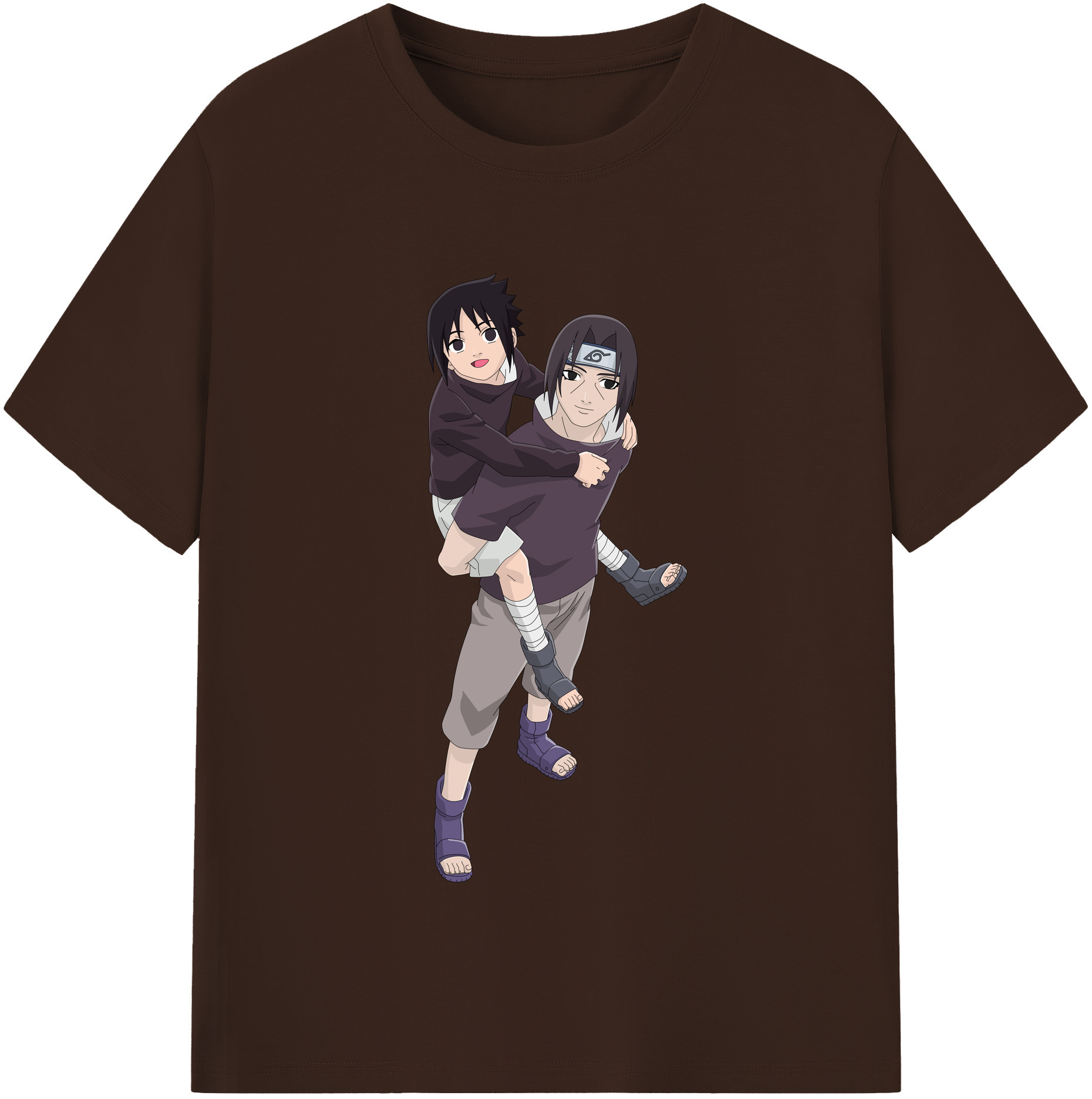 （画像用） NARUTO -ナルト- うちは イタチ Uchiha Itachi 綿100％半袖Tシャツ（フロントプリント）