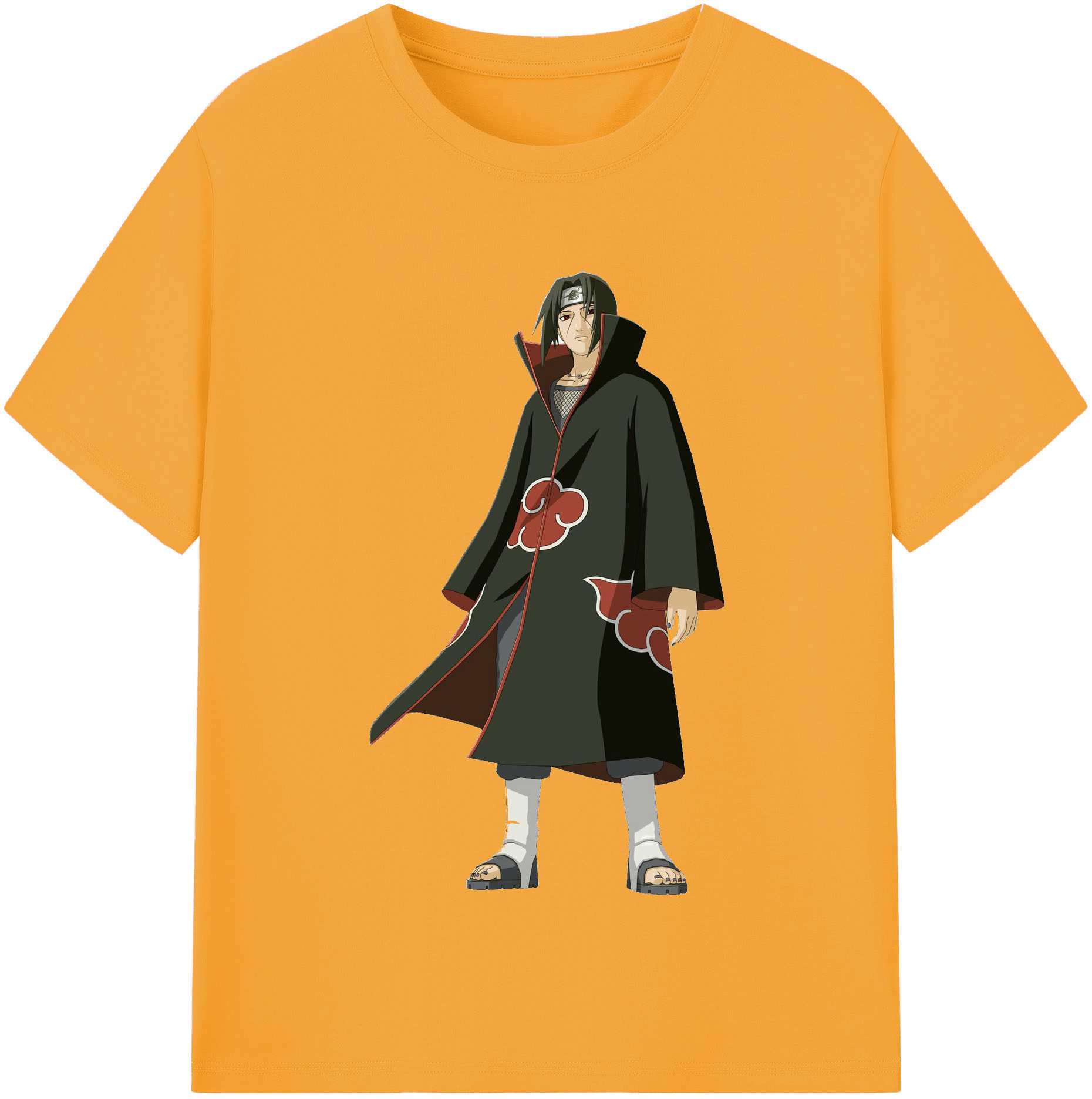 （画像用） NARUTO -ナルト- うちは イタチ Uchiha Itachi 綿100％半袖Tシャツ（フロントプリント）