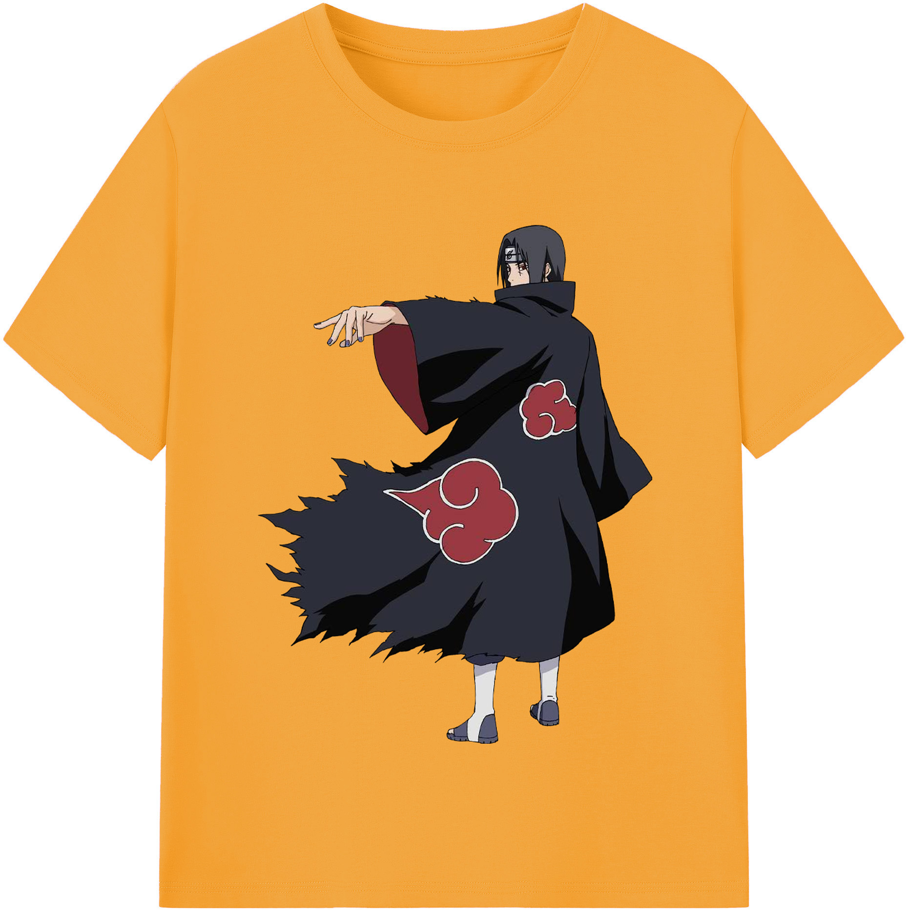 （画像用） NARUTO -ナルト- うちは イタチ Uchiha Itachi 綿100％半袖Tシャツ（フロントプリント）
