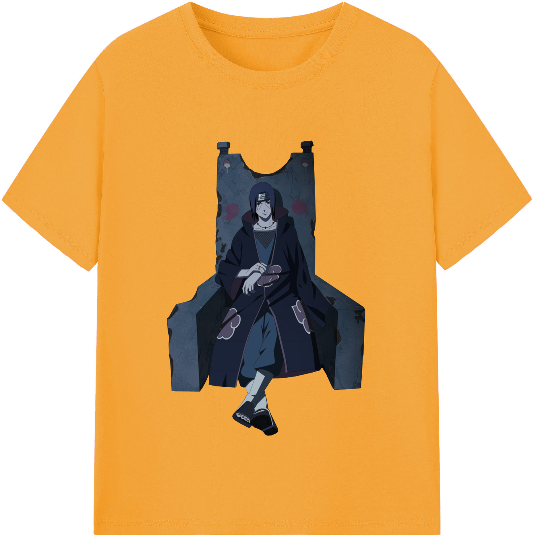 （画像用） NARUTO -ナルト- うちは イタチ Uchiha Itachi 綿100％半袖Tシャツ（フロントプリント）