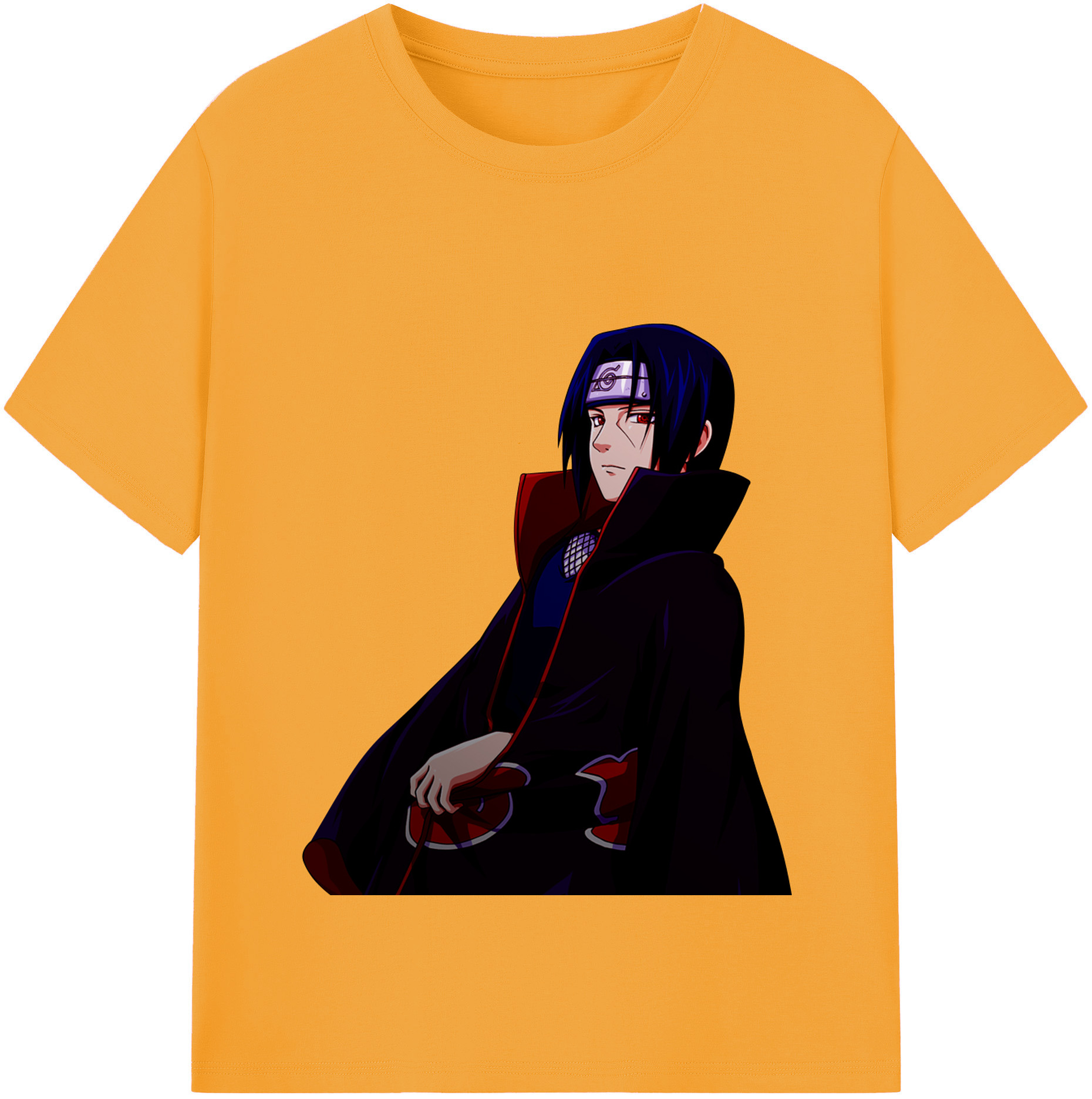 （画像用） NARUTO -ナルト- うちは イタチ Uchiha Itachi 綿100％半袖Tシャツ（フロントプリント）