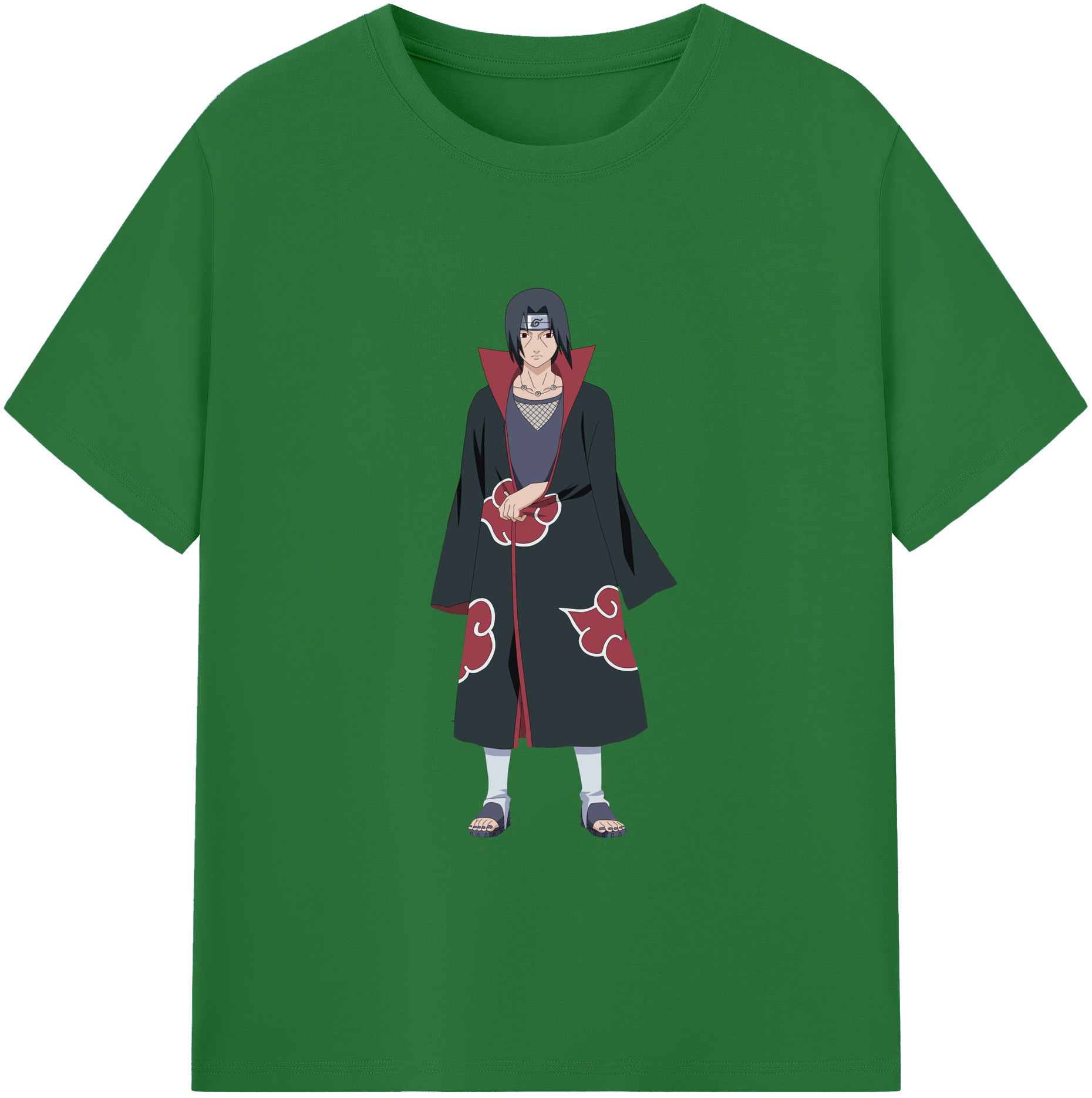 （画像用） NARUTO -ナルト- うちは イタチ Uchiha Itachi 綿100％半袖Tシャツ（フロントプリント）