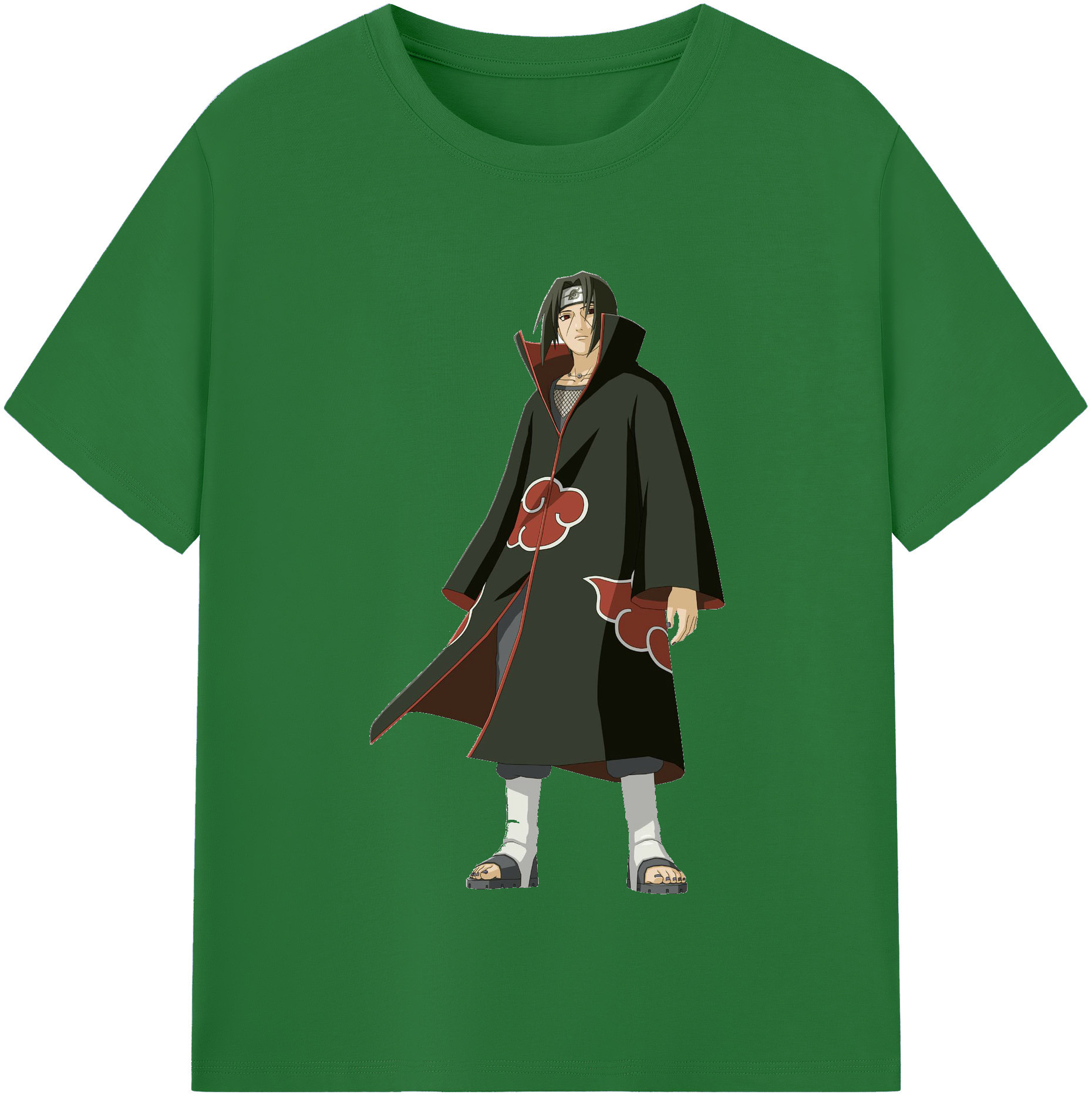 （画像用） NARUTO -ナルト- うちは イタチ Uchiha Itachi 綿100％半袖Tシャツ（フロントプリント）