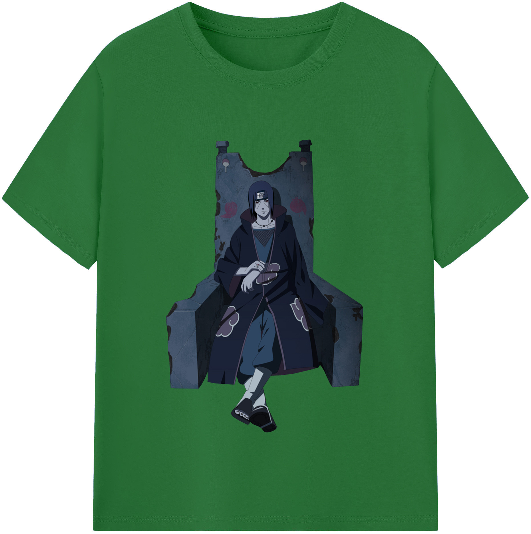 （画像用） NARUTO -ナルト- うちは イタチ Uchiha Itachi 綿100％半袖Tシャツ（フロントプリント）