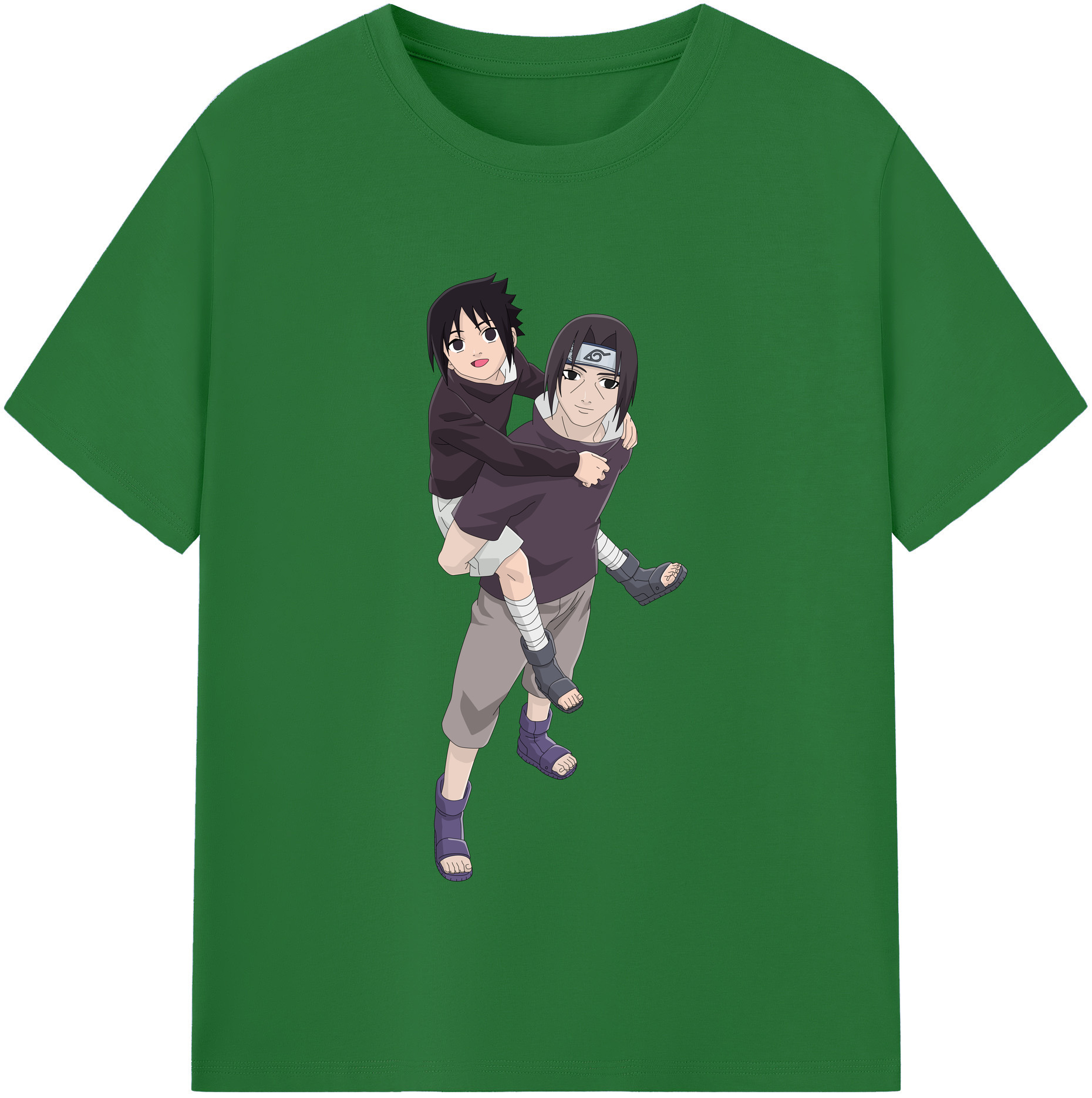 （画像用） NARUTO -ナルト- うちは イタチ Uchiha Itachi 綿100％半袖Tシャツ（フロントプリント）