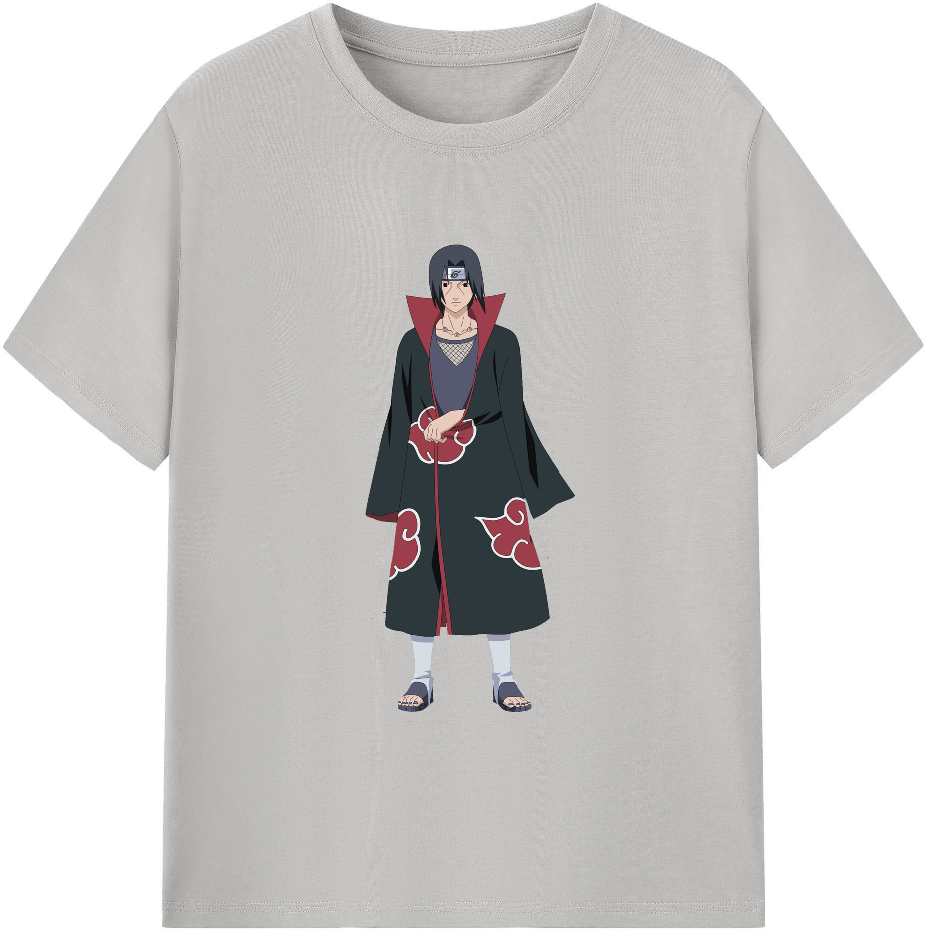 （画像用） NARUTO -ナルト- うちは イタチ Uchiha Itachi 綿100％半袖Tシャツ（フロントプリント）