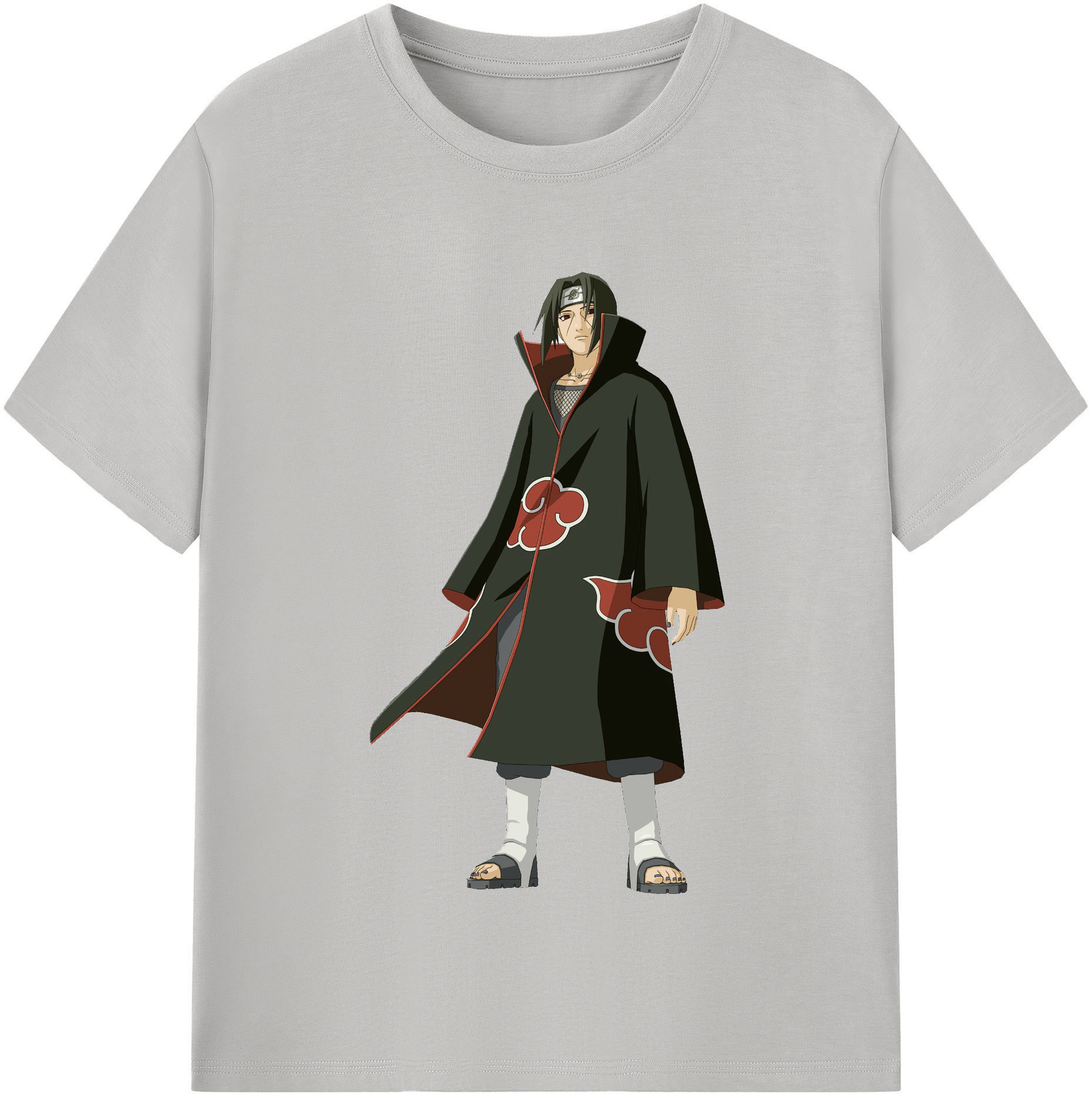 （画像用） NARUTO -ナルト- うちは イタチ Uchiha Itachi 綿100％半袖Tシャツ（フロントプリント）