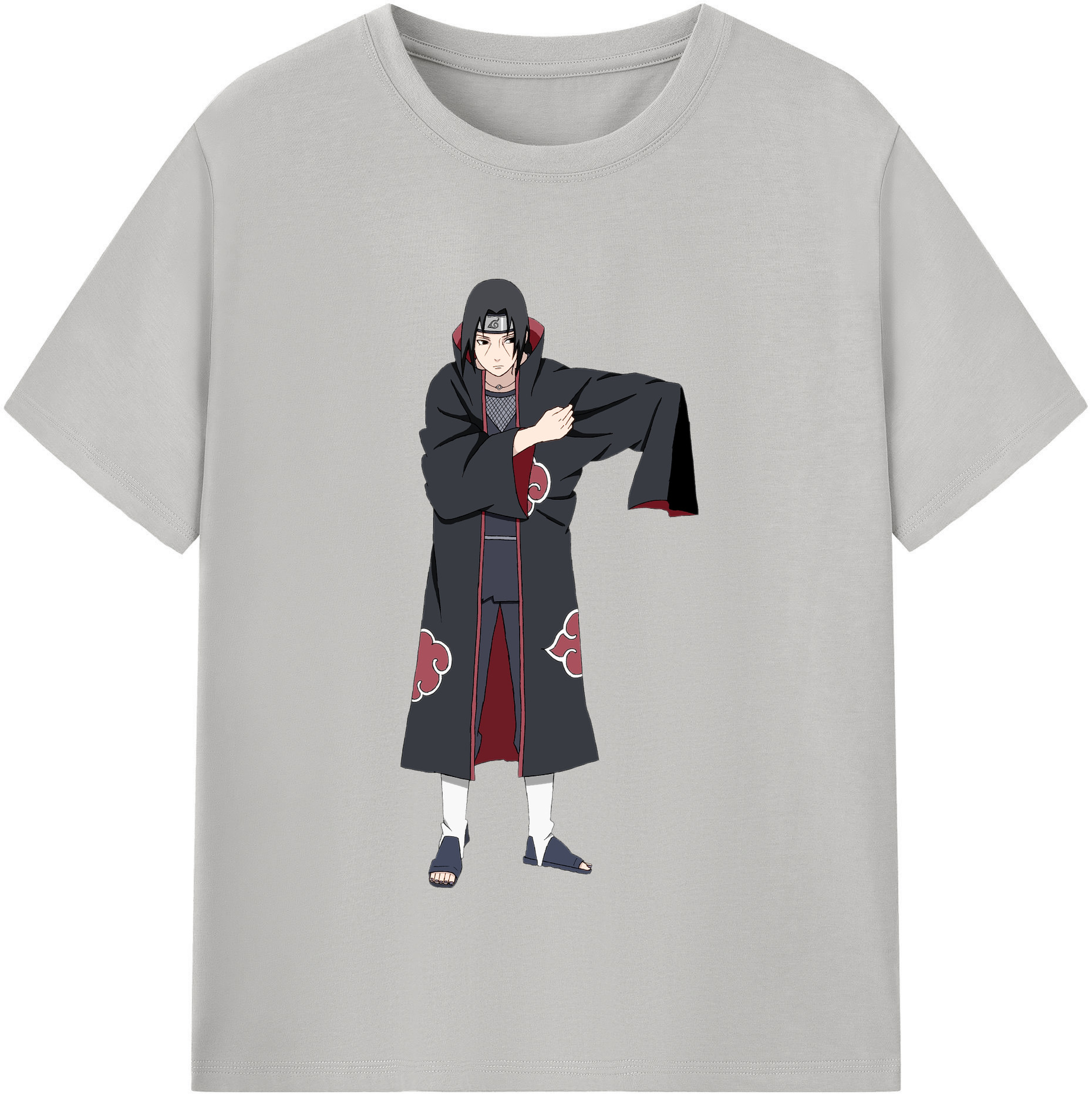 （画像用） NARUTO -ナルト- うちは イタチ Uchiha Itachi 綿100％半袖Tシャツ（フロントプリント）