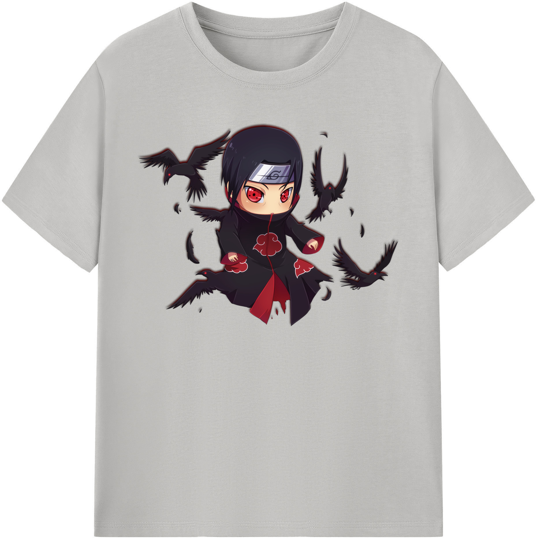 （画像用） NARUTO -ナルト- うちは イタチ Uchiha Itachi 綿100％半袖Tシャツ（フロントプリント）