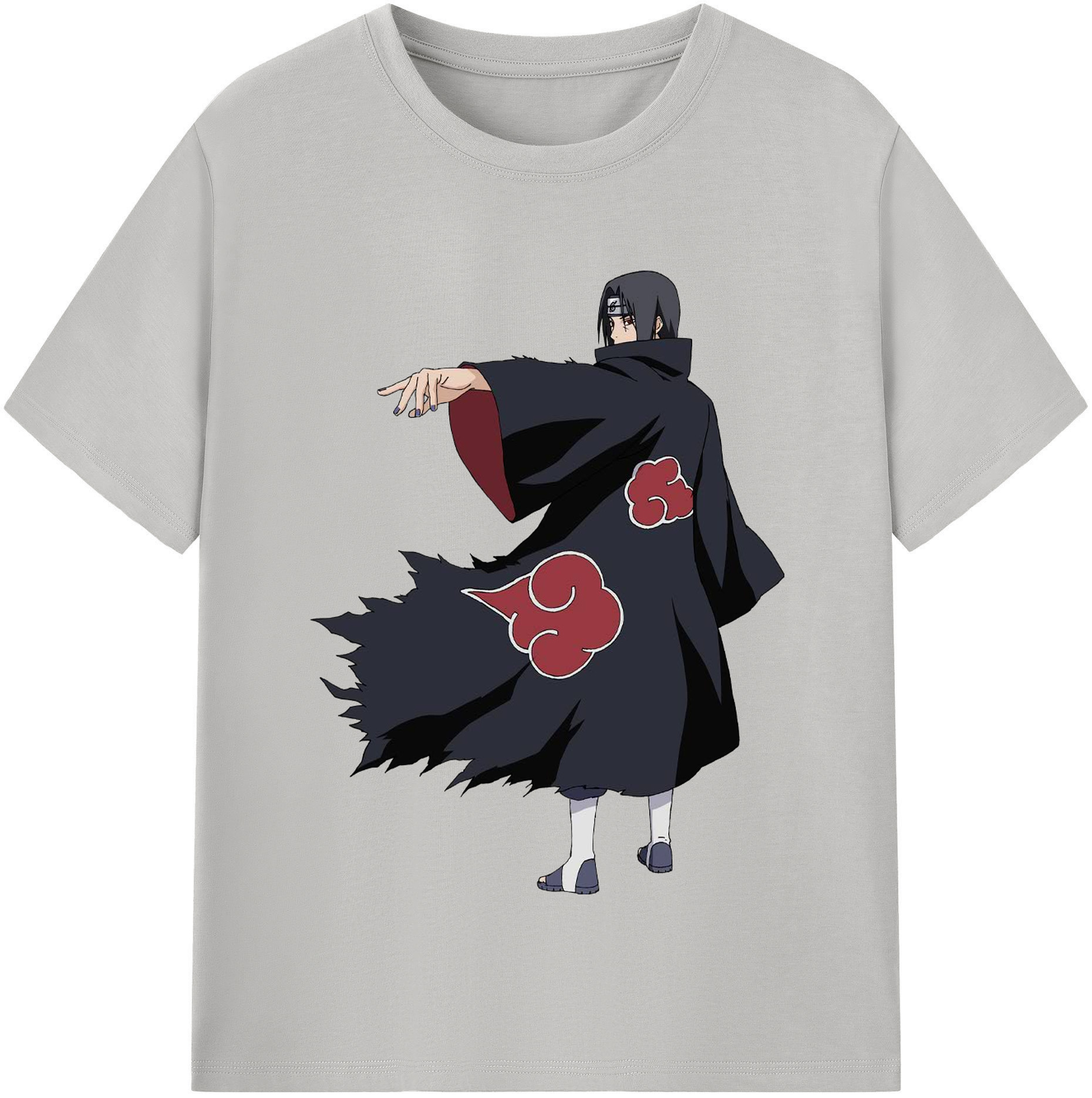 （画像用） NARUTO -ナルト- うちは イタチ Uchiha Itachi 綿100％半袖Tシャツ（フロントプリント）
