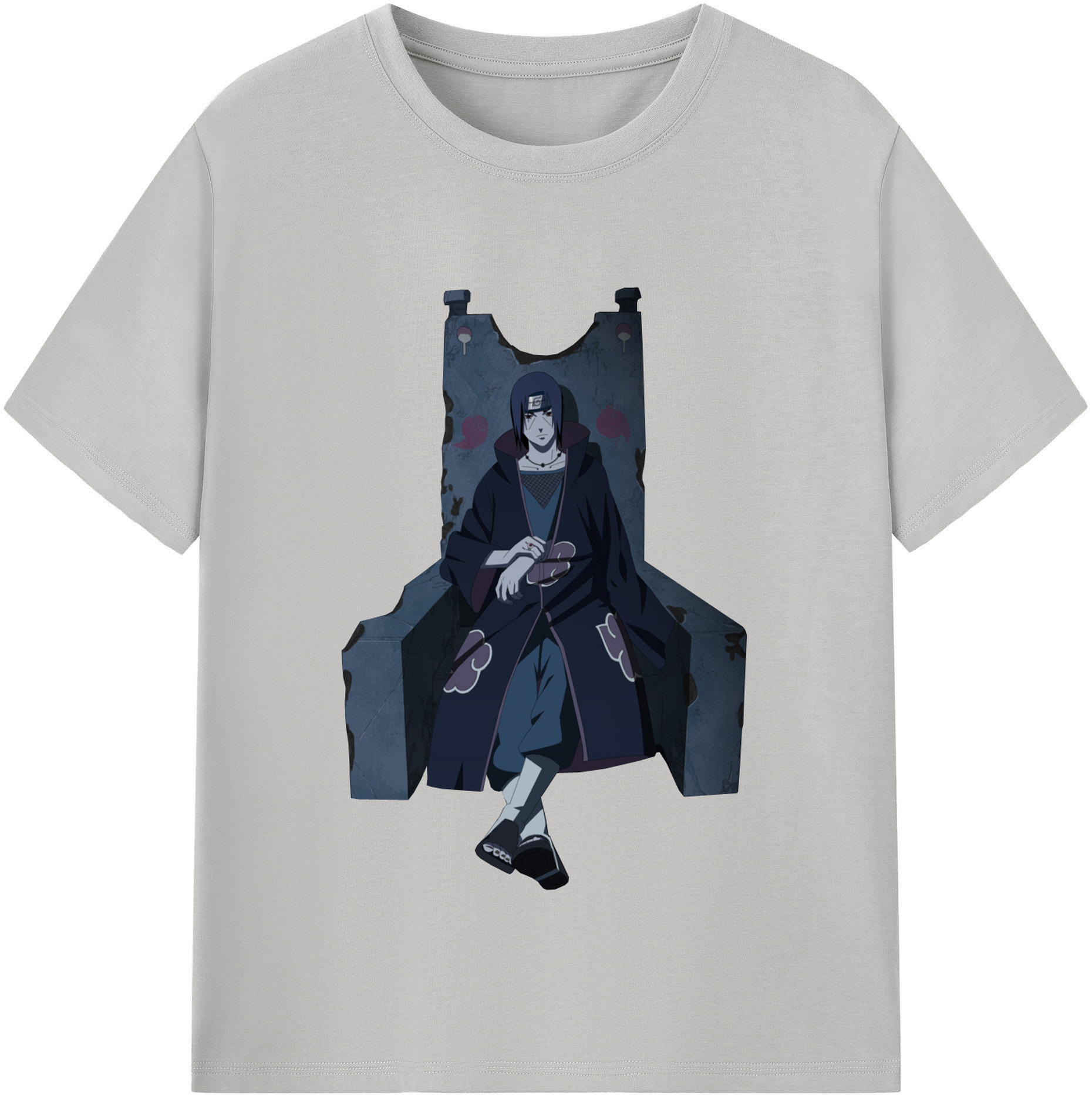 （画像用） NARUTO -ナルト- うちは イタチ Uchiha Itachi 綿100％半袖Tシャツ（フロントプリント）