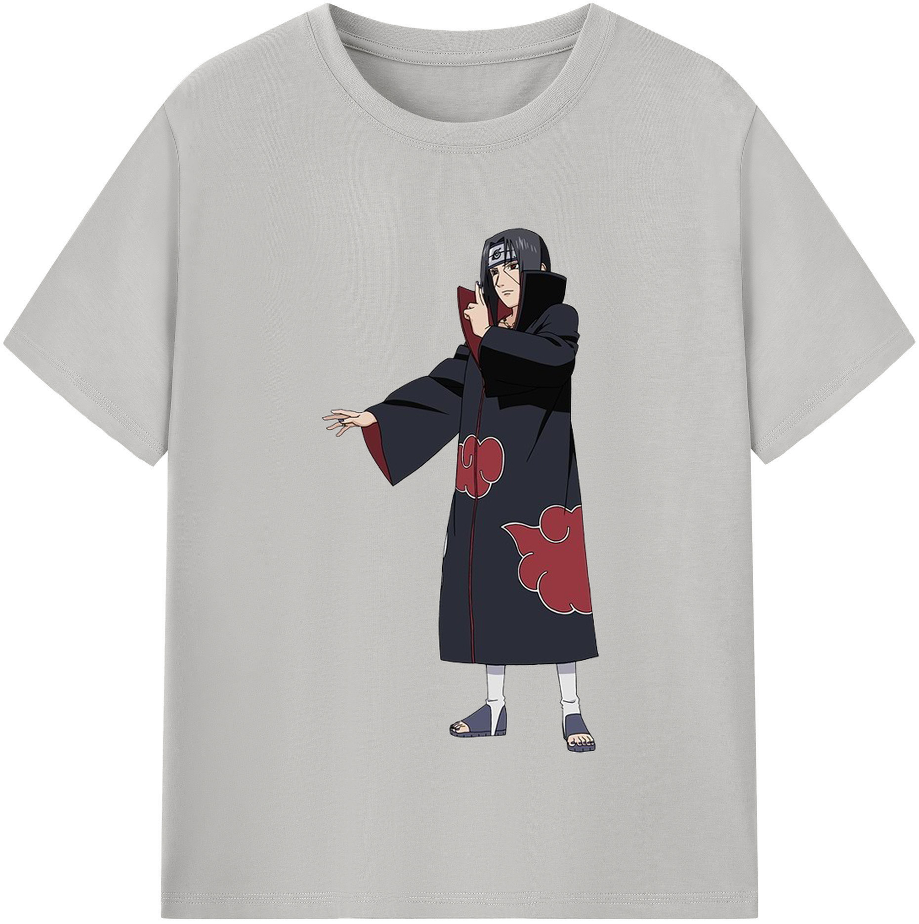 （画像用） NARUTO -ナルト- うちは イタチ Uchiha Itachi 綿100％半袖Tシャツ（フロントプリント）