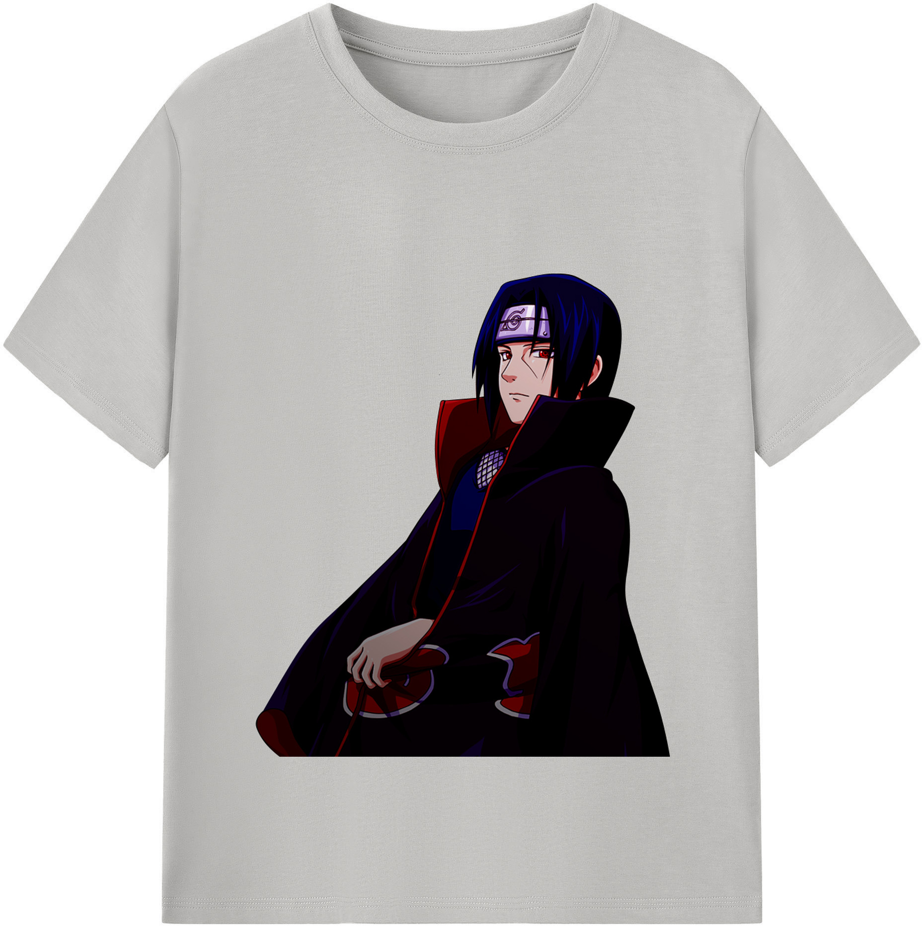（画像用） NARUTO -ナルト- うちは イタチ Uchiha Itachi 綿100％半袖Tシャツ（フロントプリント）