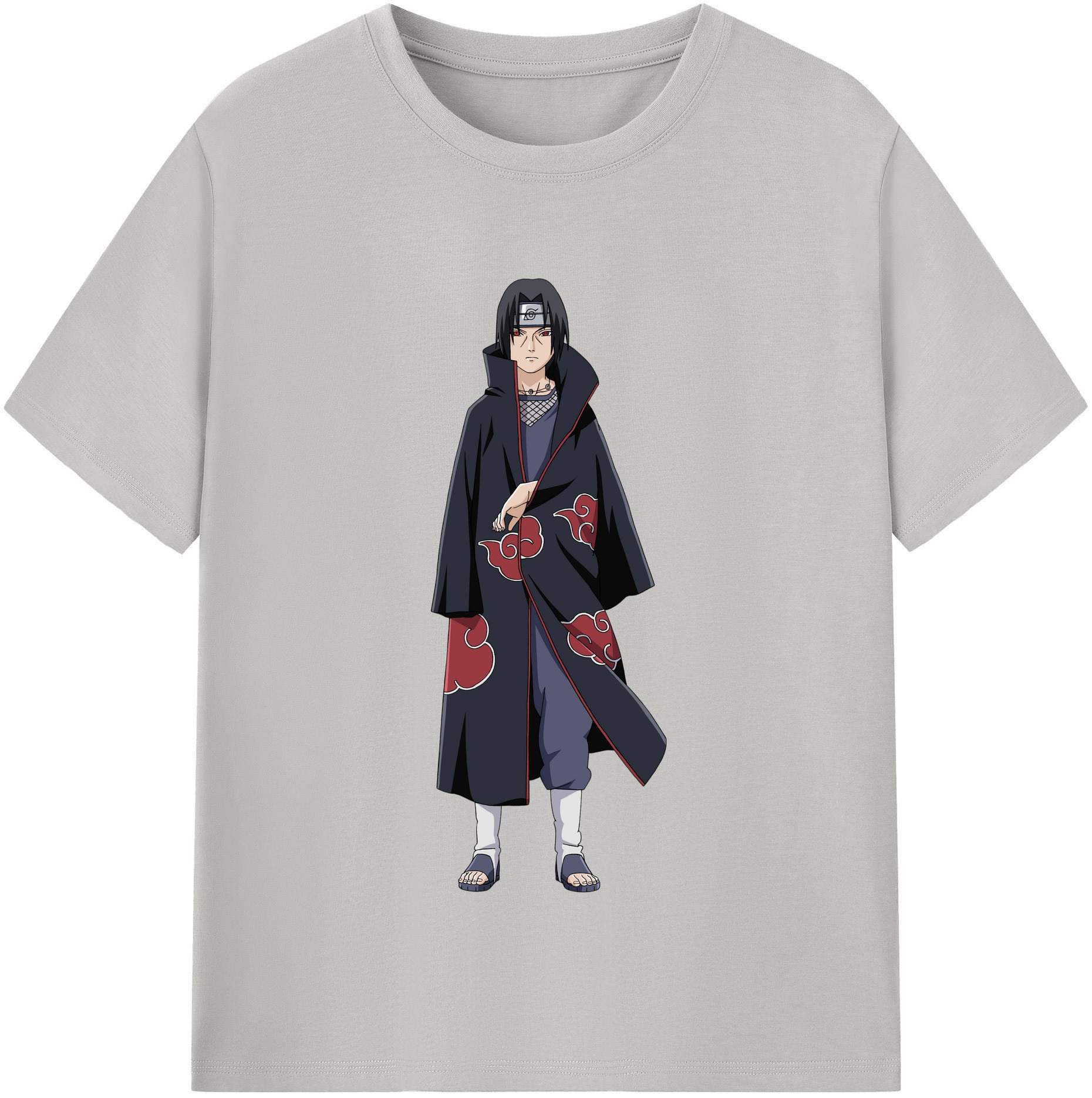 （画像用） NARUTO -ナルト- うちは イタチ Uchiha Itachi 綿100％半袖Tシャツ（フロントプリント）