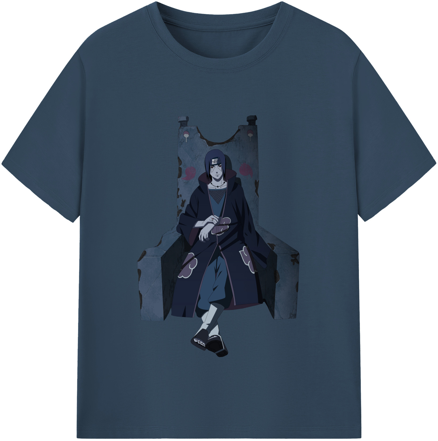 （画像用） NARUTO -ナルト- うちは イタチ Uchiha Itachi 綿100％半袖Tシャツ（フロントプリント）