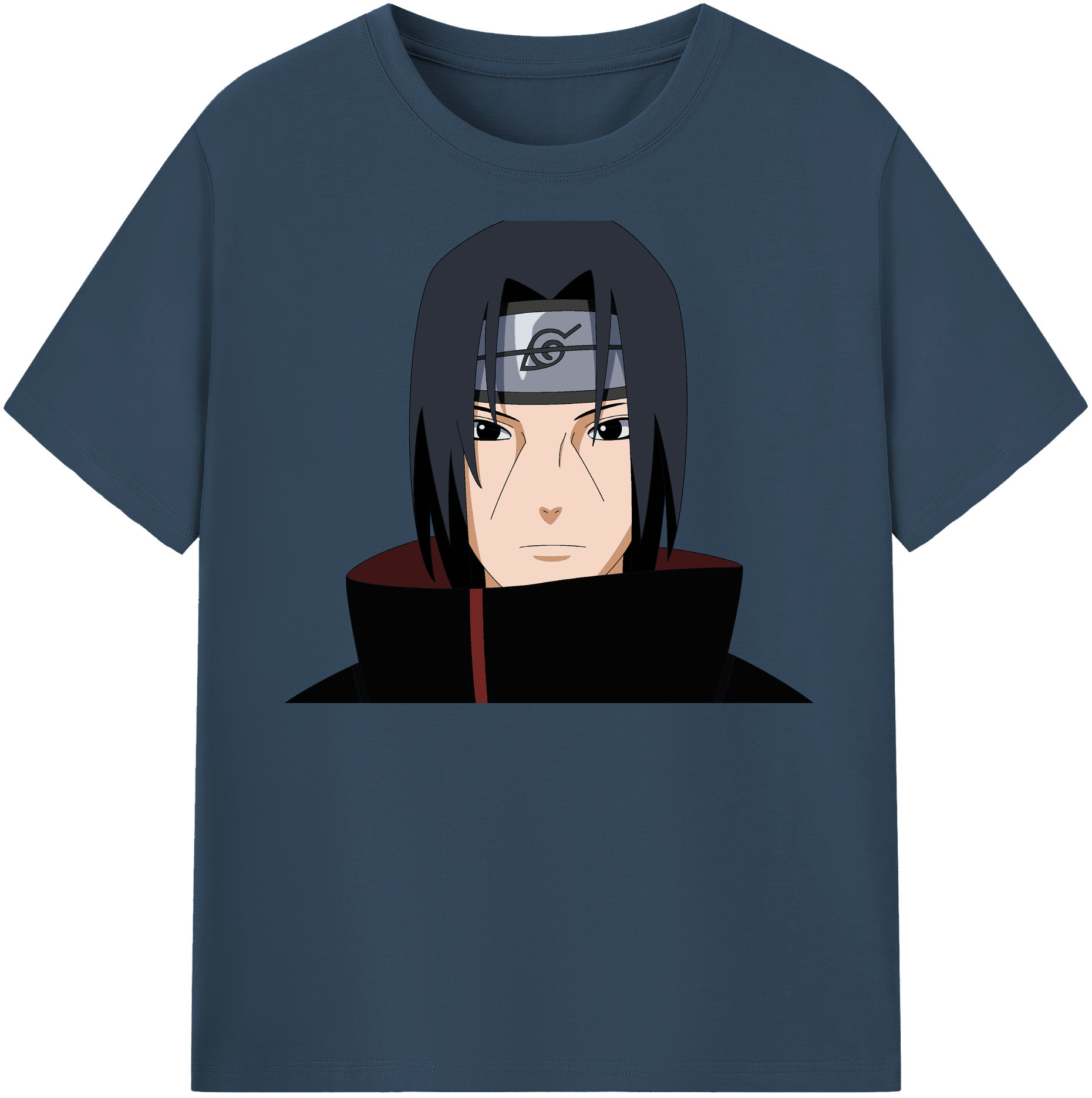 （画像用） NARUTO -ナルト- うちは イタチ Uchiha Itachi 綿100％半袖Tシャツ（フロントプリント）
