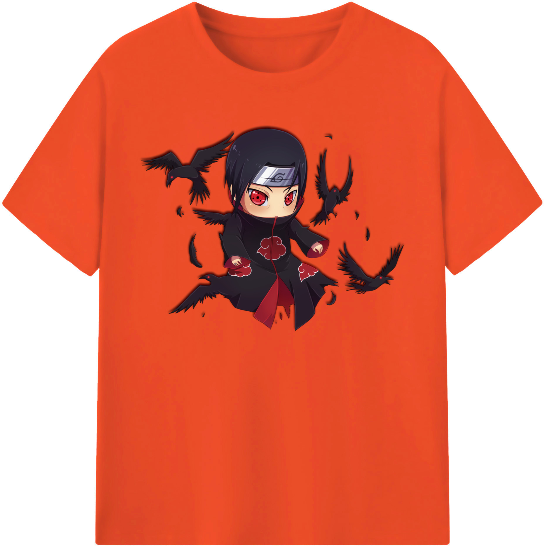 （画像用） NARUTO -ナルト- うちは イタチ Uchiha Itachi 綿100％半袖Tシャツ（フロントプリント）