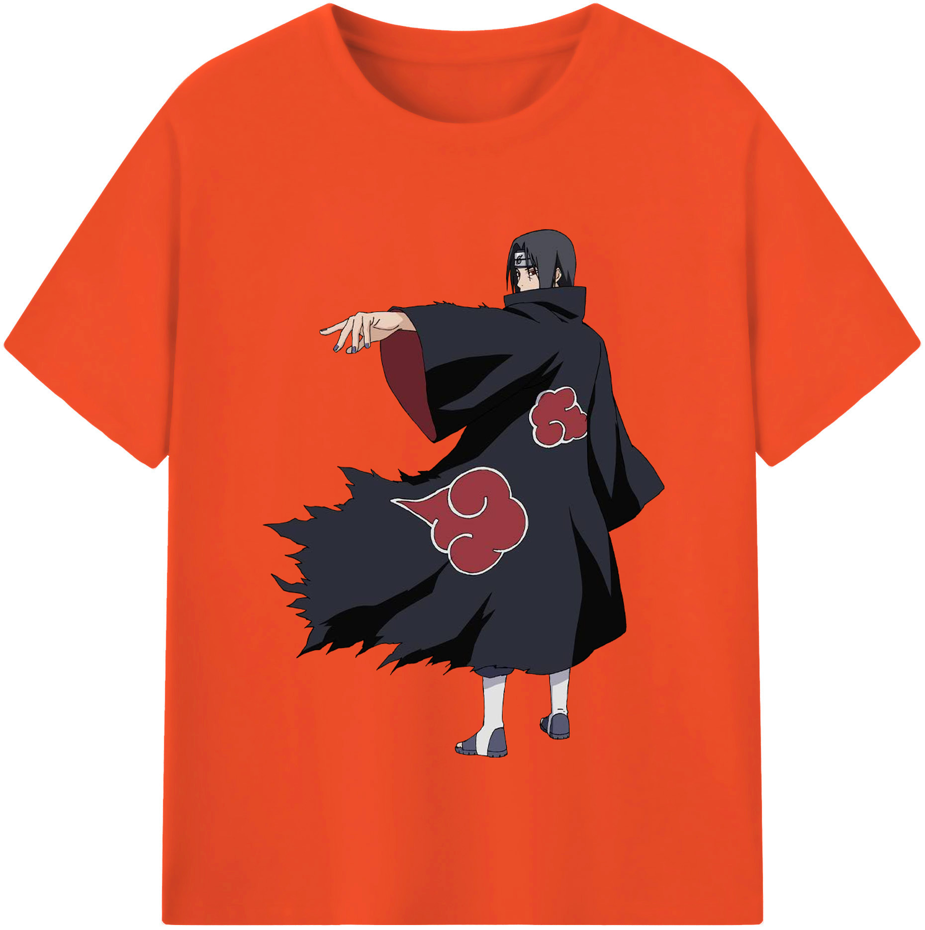 （画像用） NARUTO -ナルト- うちは イタチ Uchiha Itachi 綿100％半袖Tシャツ（フロントプリント）