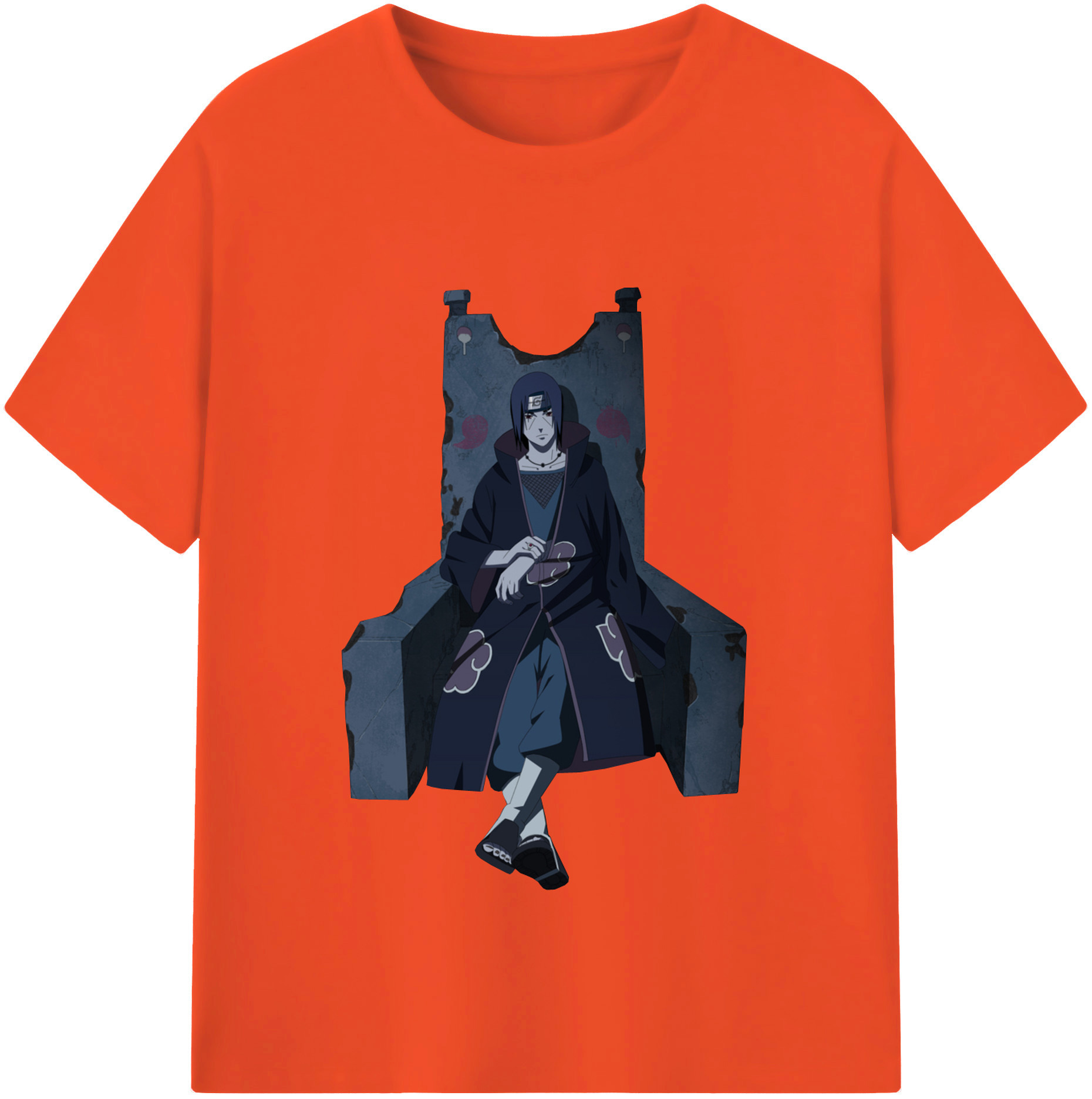（画像用） NARUTO -ナルト- うちは イタチ Uchiha Itachi 綿100％半袖Tシャツ（フロントプリント）