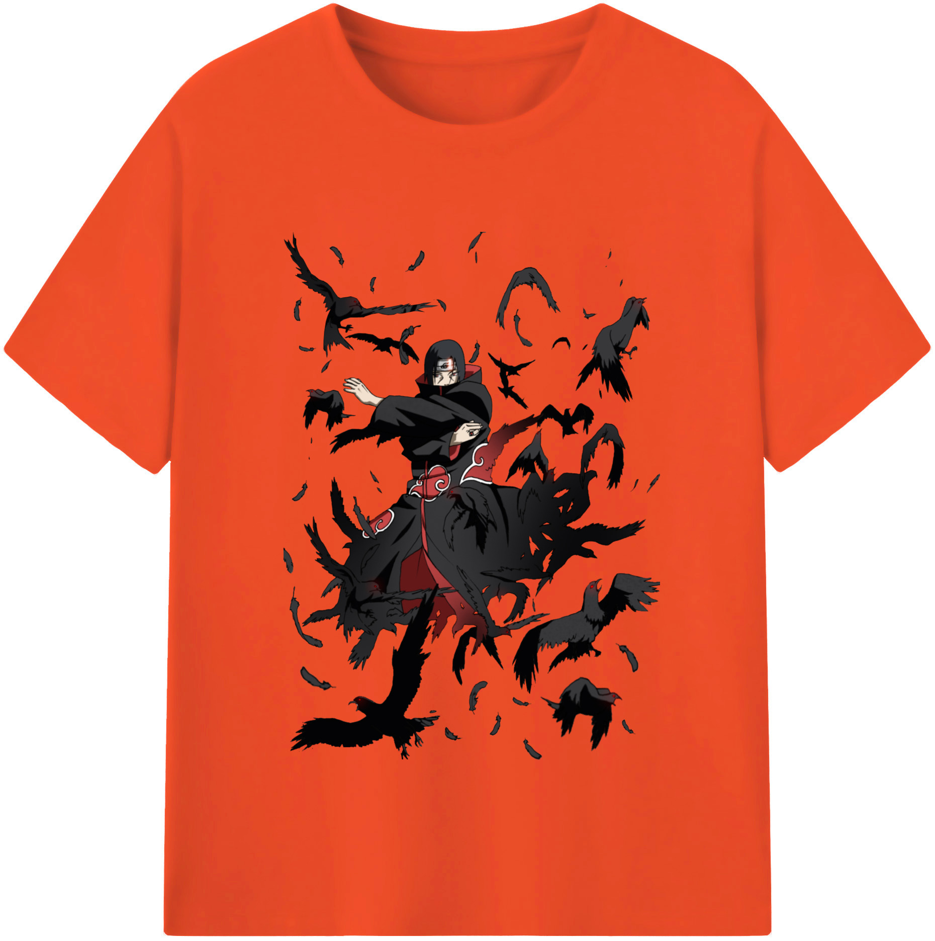 （画像用） NARUTO -ナルト- うちは イタチ Uchiha Itachi 綿100％半袖Tシャツ（フロントプリント）