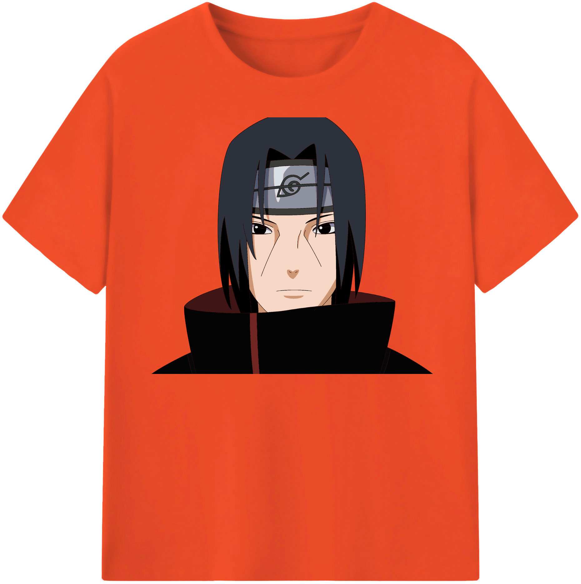 （画像用） NARUTO -ナルト- うちは イタチ Uchiha Itachi 綿100％半袖Tシャツ（フロントプリント）