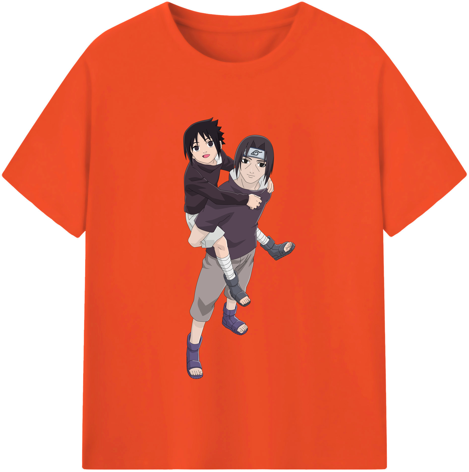 （画像用） NARUTO -ナルト- うちは イタチ Uchiha Itachi 綿100％半袖Tシャツ（フロントプリント）