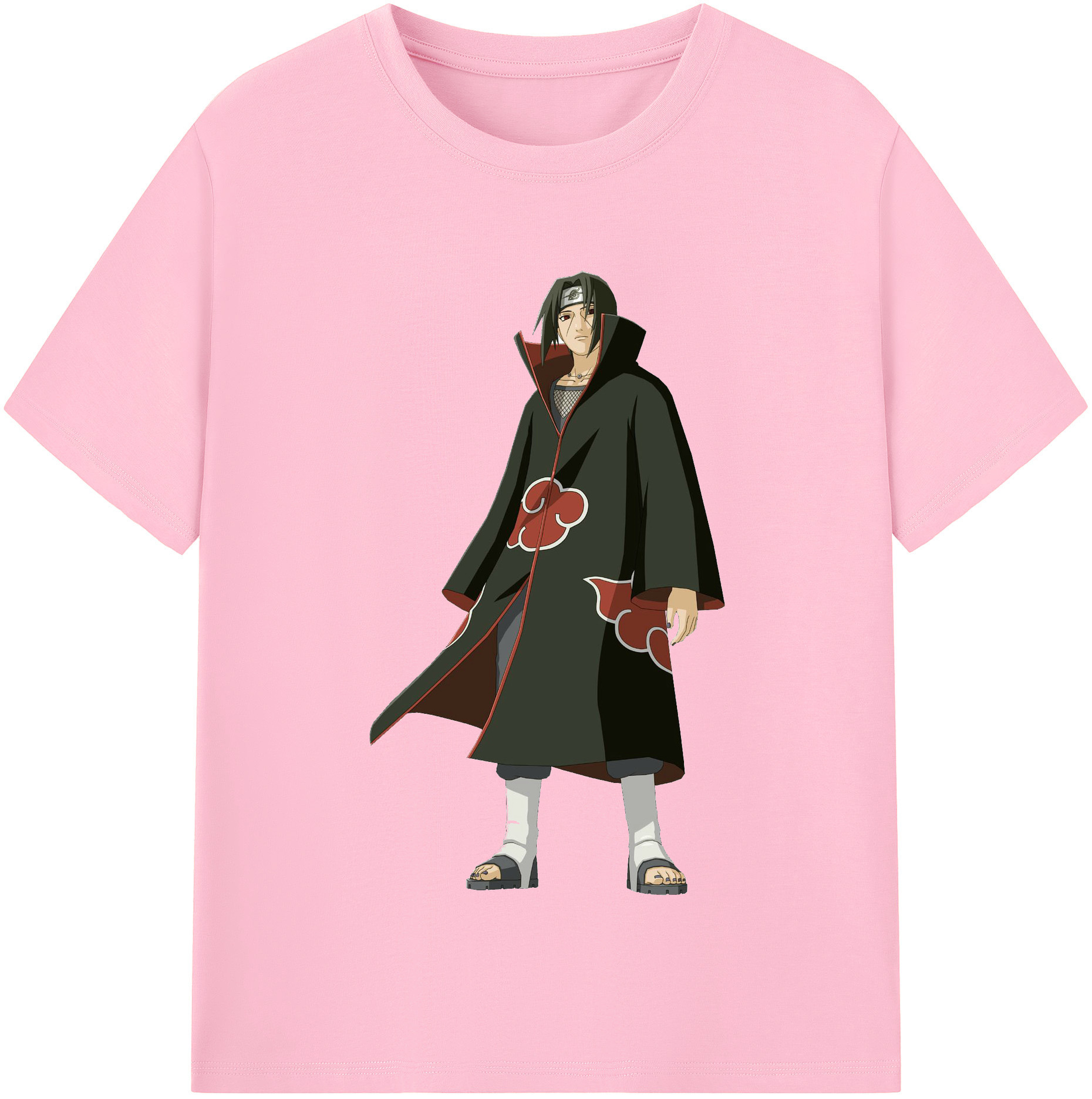 （画像用） NARUTO -ナルト- うちは イタチ Uchiha Itachi 綿100％半袖Tシャツ（フロントプリント）