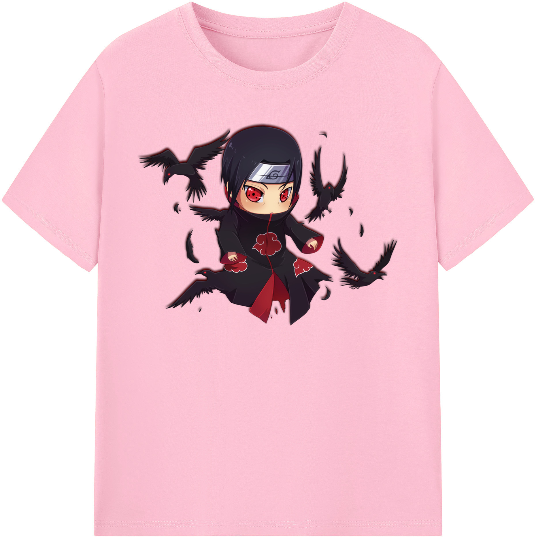 （画像用） NARUTO -ナルト- うちは イタチ Uchiha Itachi 綿100％半袖Tシャツ（フロントプリント）
