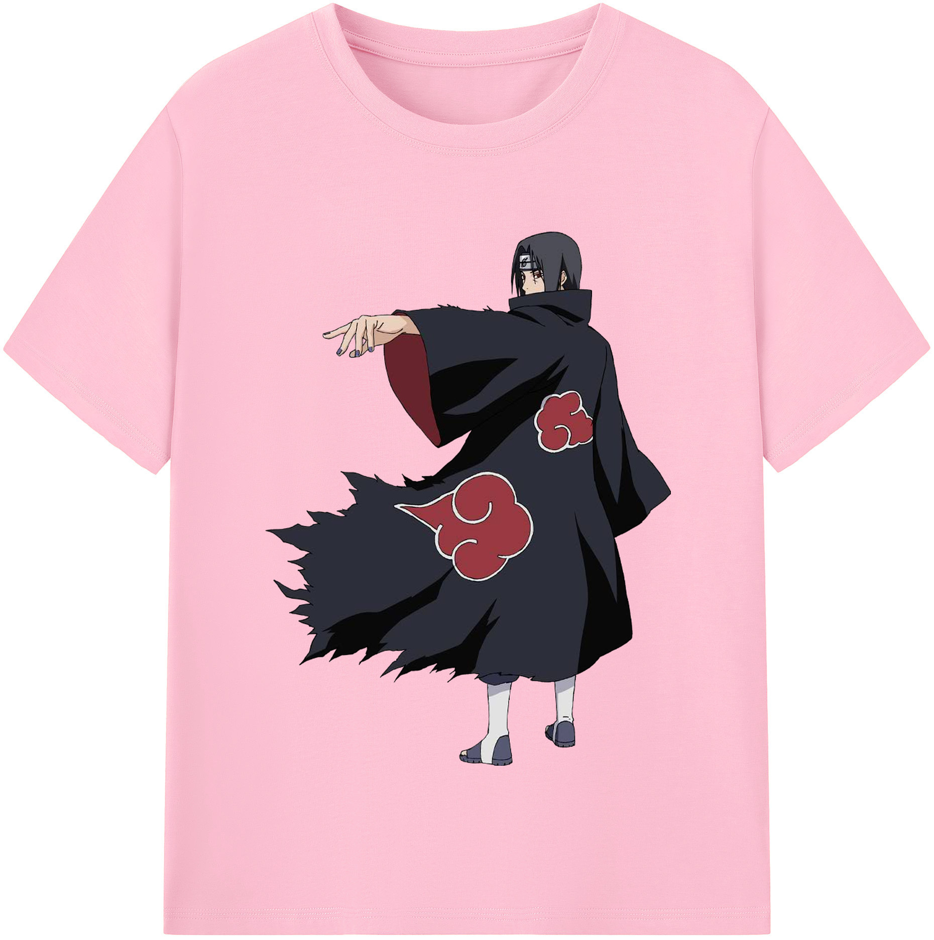 （画像用） NARUTO -ナルト- うちは イタチ Uchiha Itachi 綿100％半袖Tシャツ（フロントプリント）