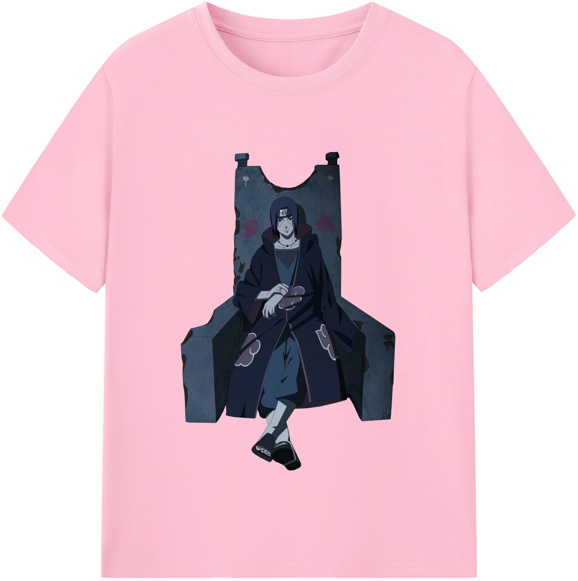 （画像用） NARUTO -ナルト- うちは イタチ Uchiha Itachi 綿100％半袖Tシャツ（フロントプリント）
