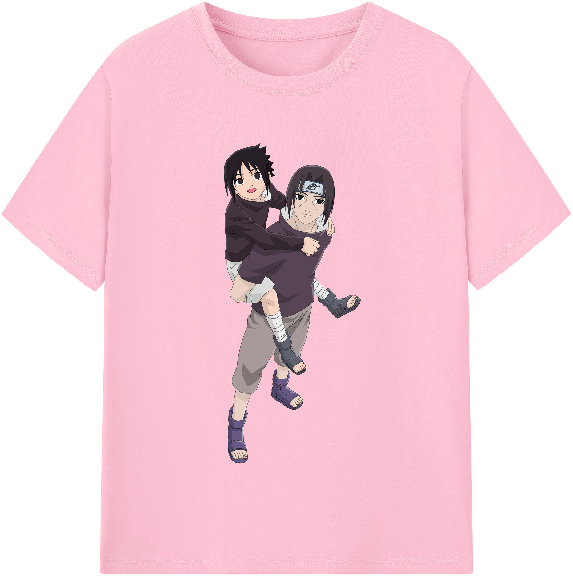 （画像用） NARUTO -ナルト- うちは イタチ Uchiha Itachi 綿100％半袖Tシャツ（フロントプリント）