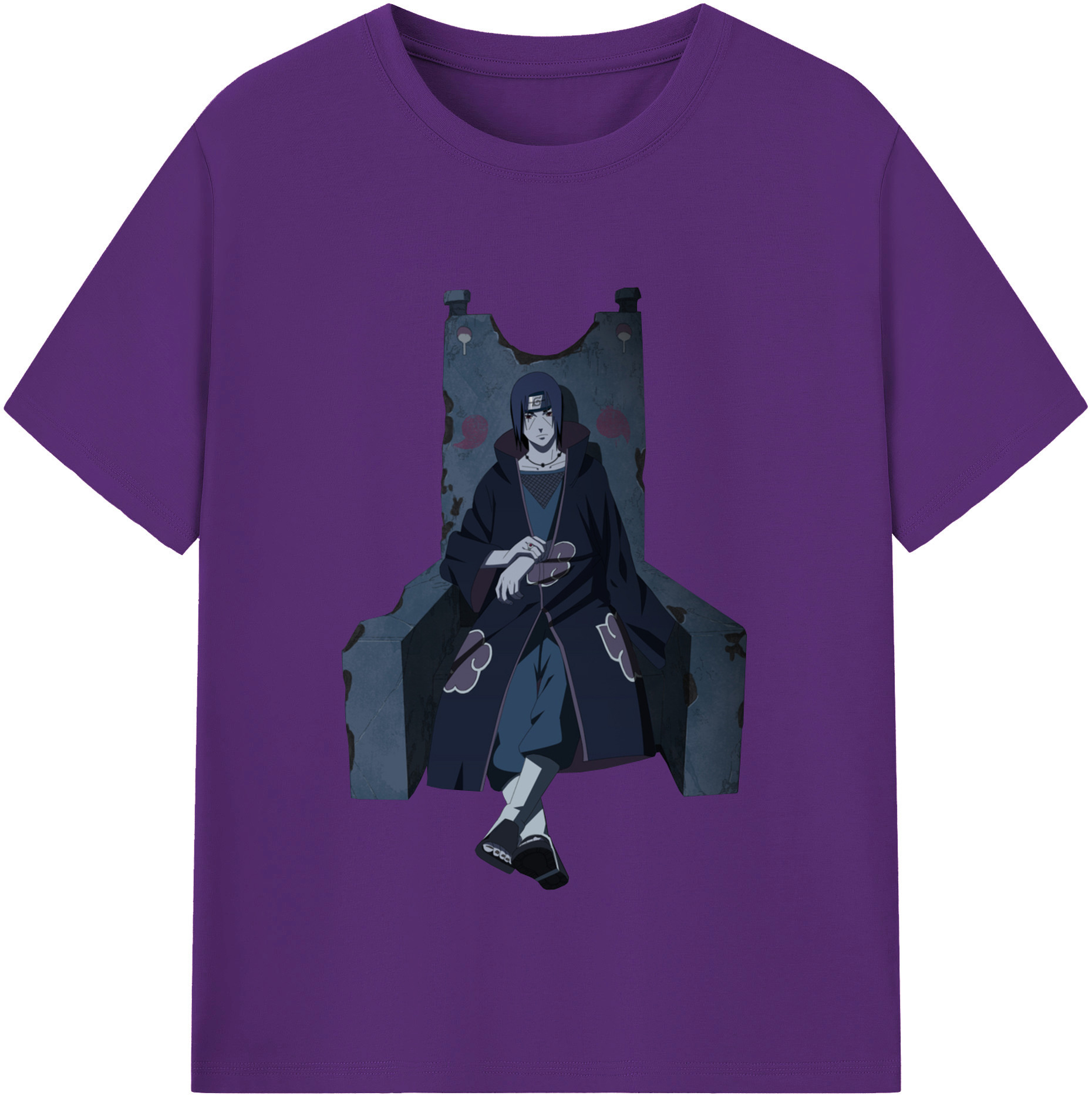 （画像用） NARUTO -ナルト- うちは イタチ Uchiha Itachi 綿100％半袖Tシャツ（フロントプリント）