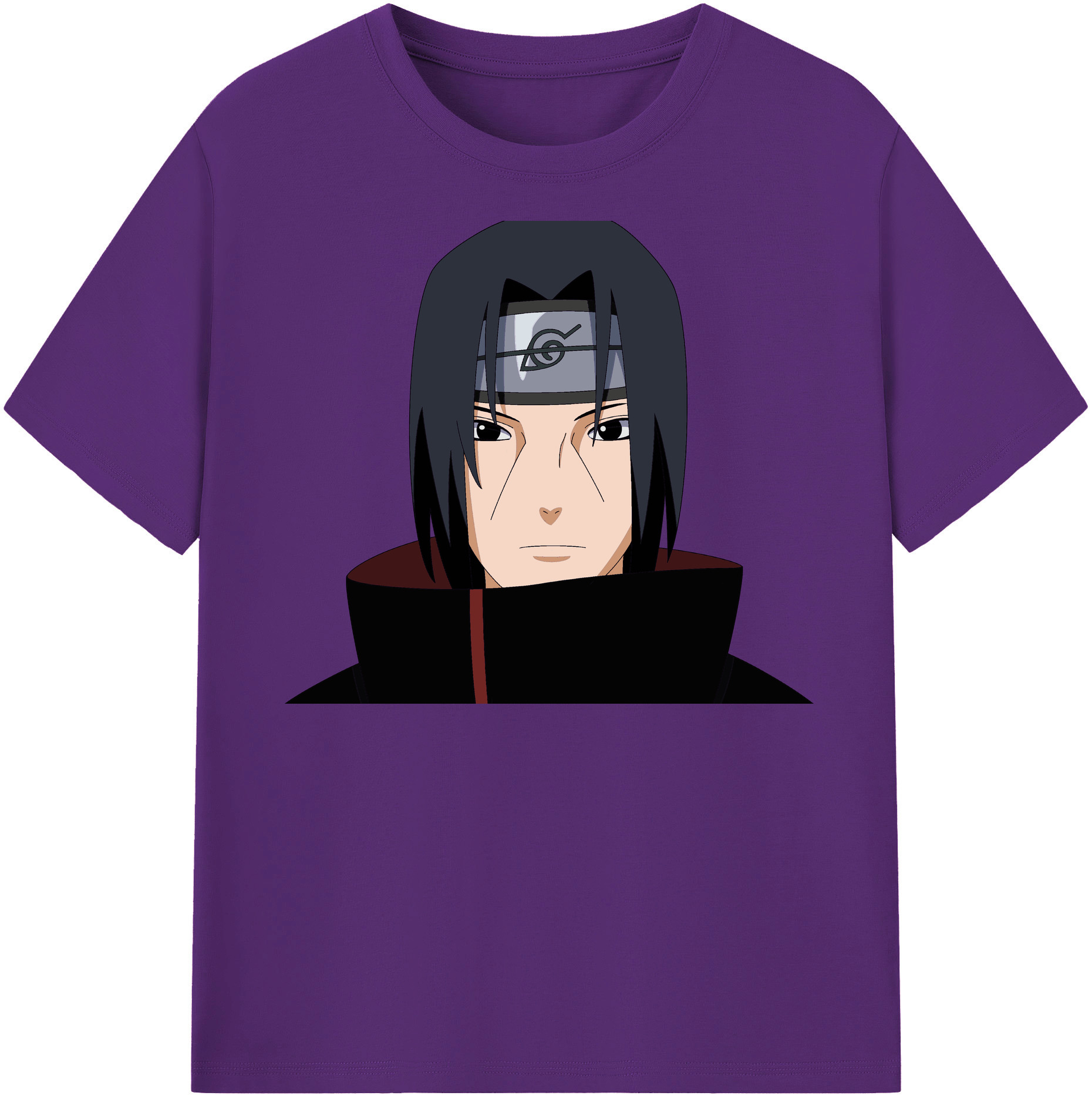 （画像用） NARUTO -ナルト- うちは イタチ Uchiha Itachi 綿100％半袖Tシャツ（フロントプリント）